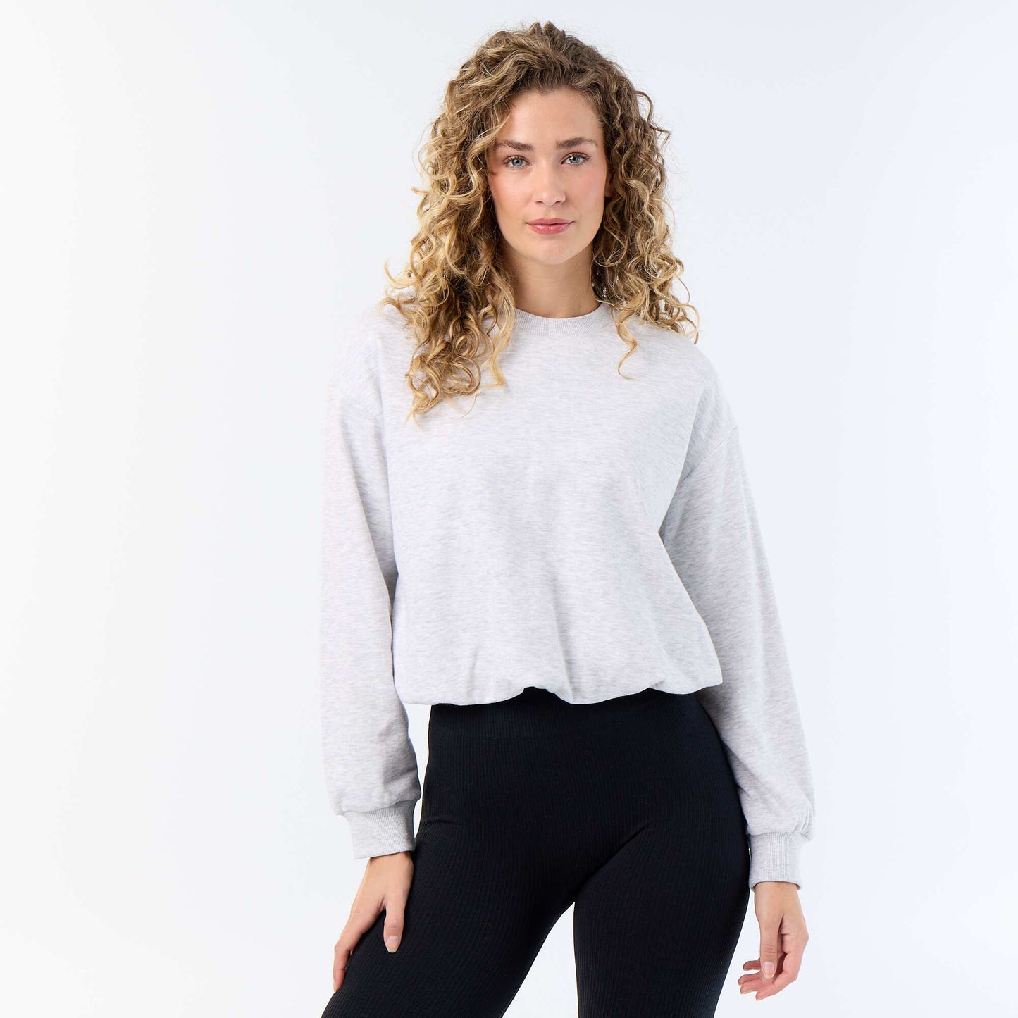 Sweat boule en french terry GRIS