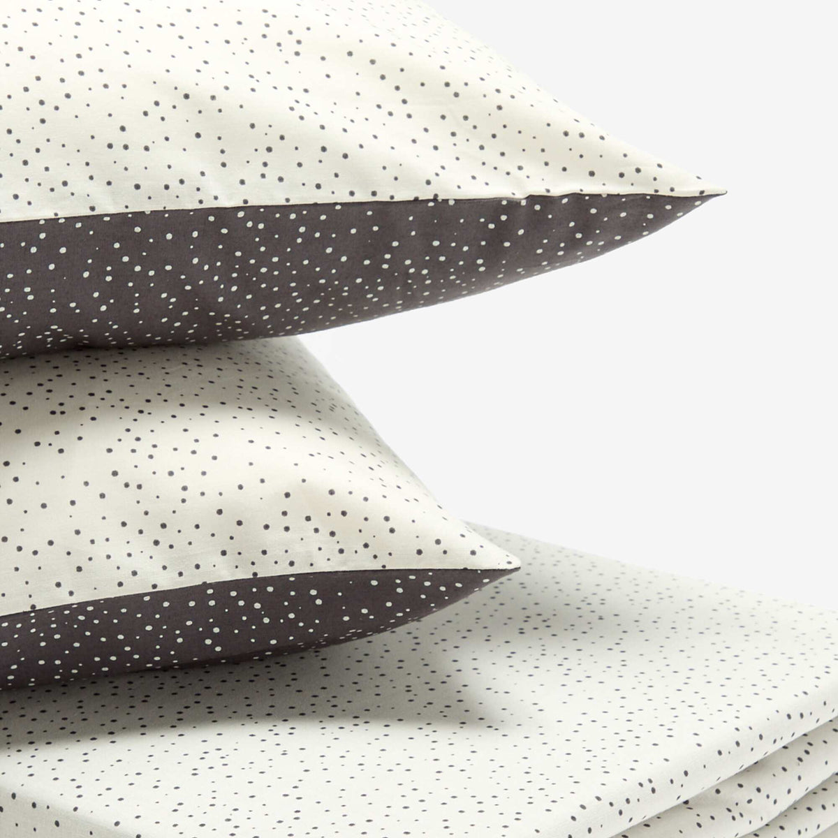 Parure de lit 2 personnes (240 x 220cm) en coton GRIS