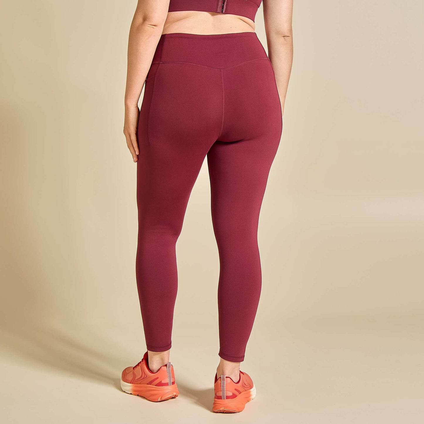 Legging de sport avec poches ROUGE