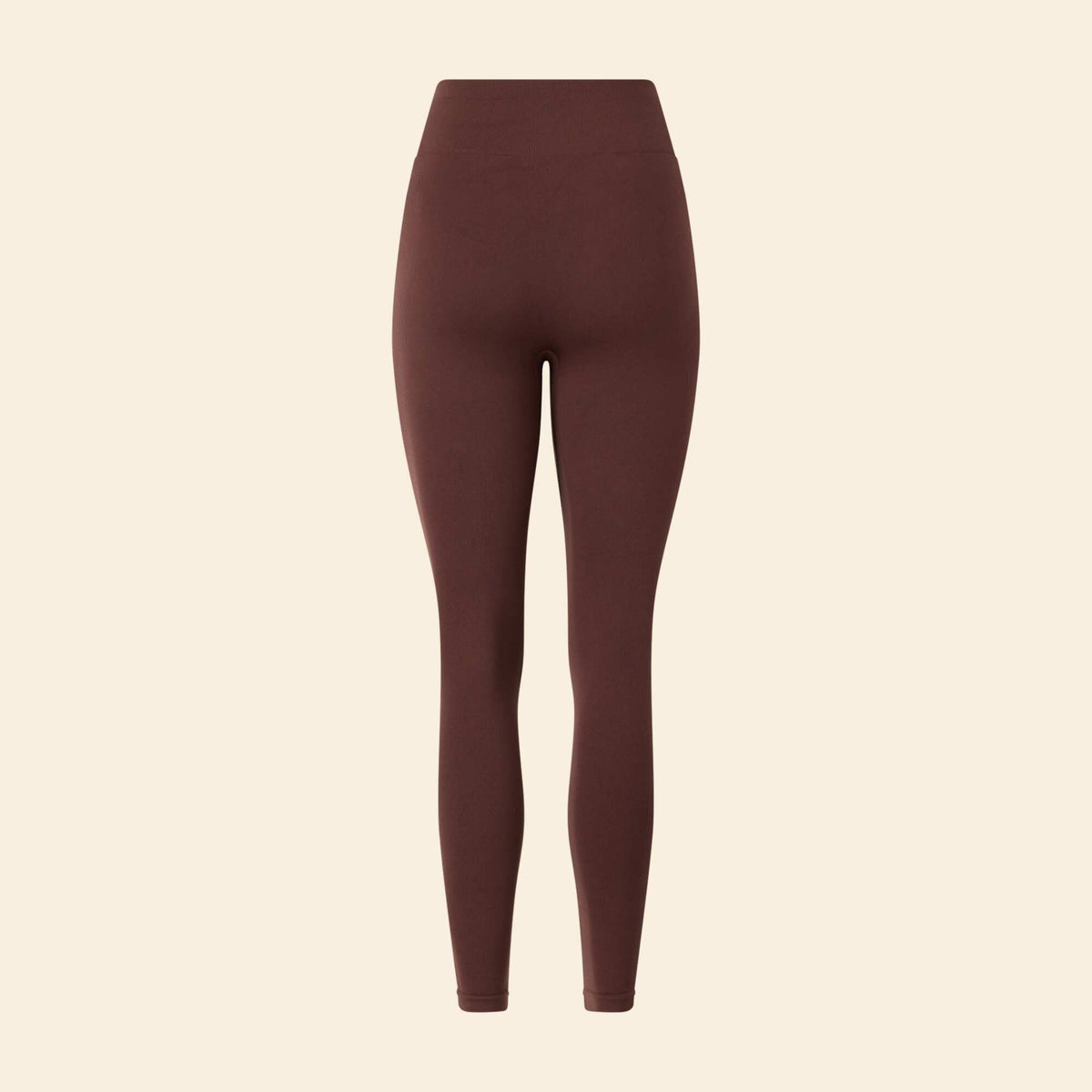Legging de sport en rib MARRON