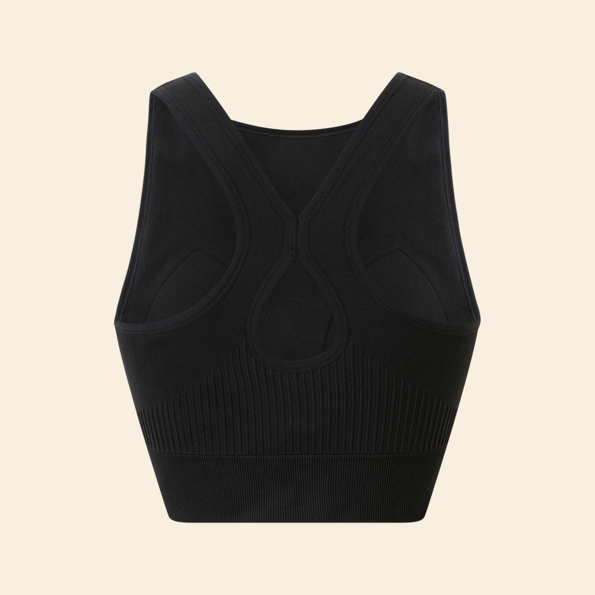 Brassière de sport sans coutures NOIR