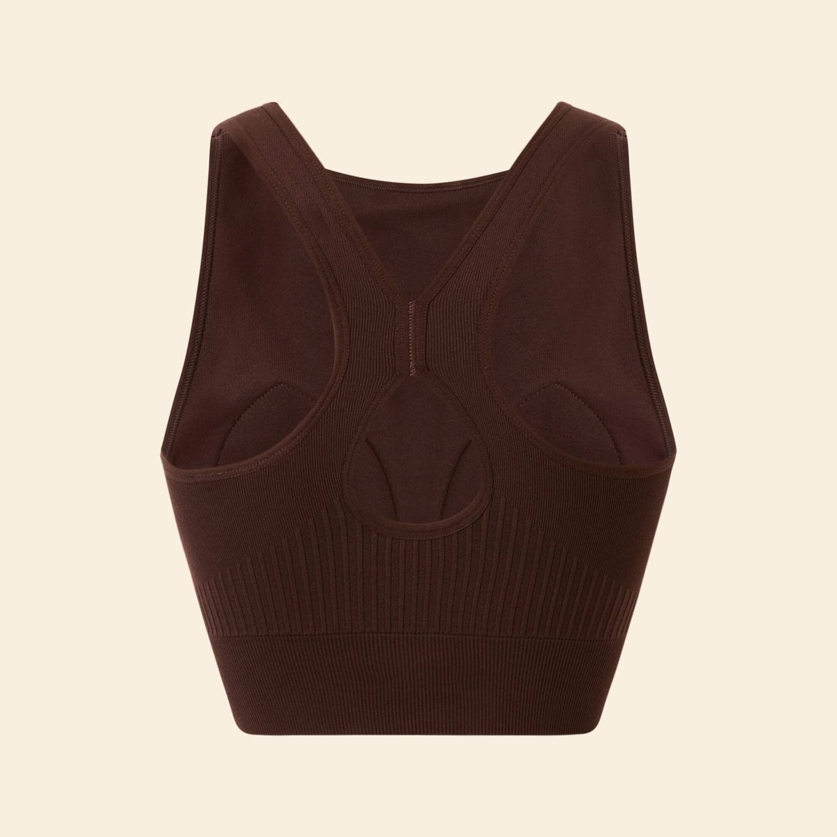 Brassière de sport sans coutures MARRON