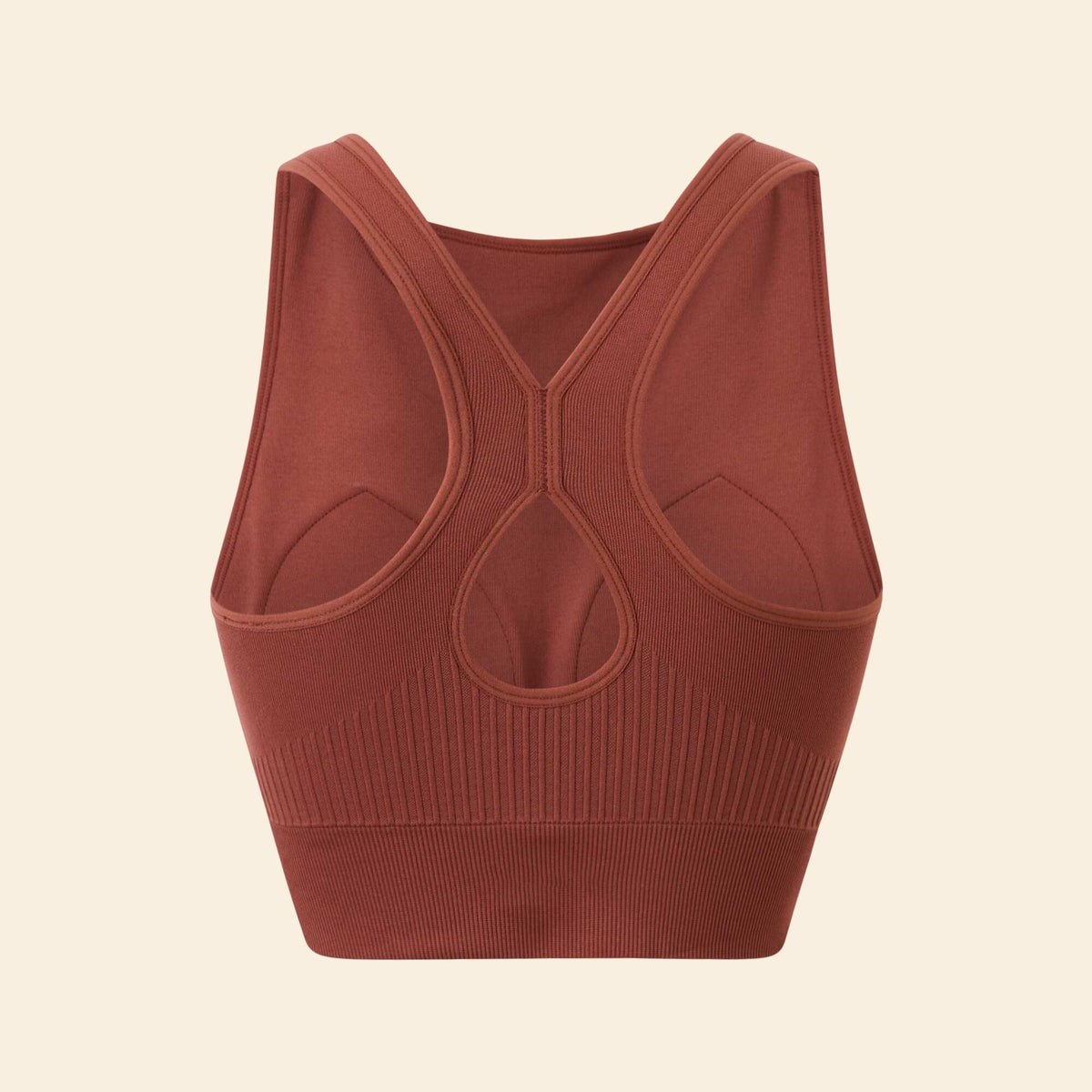Brassière de sport sans coutures MARRON