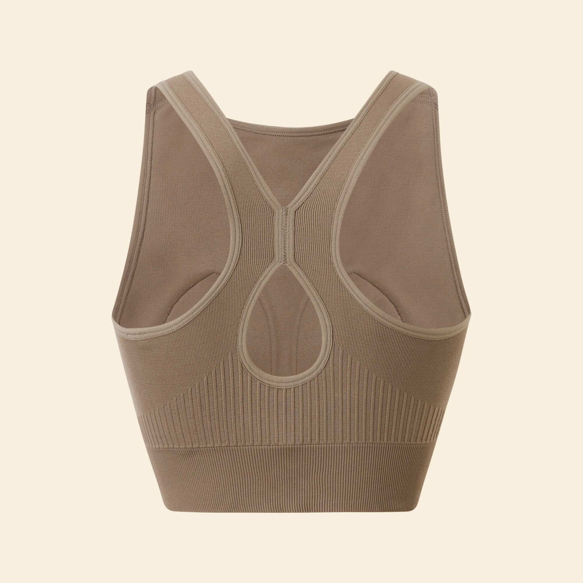 Brassière de sport sans coutures BEIGE