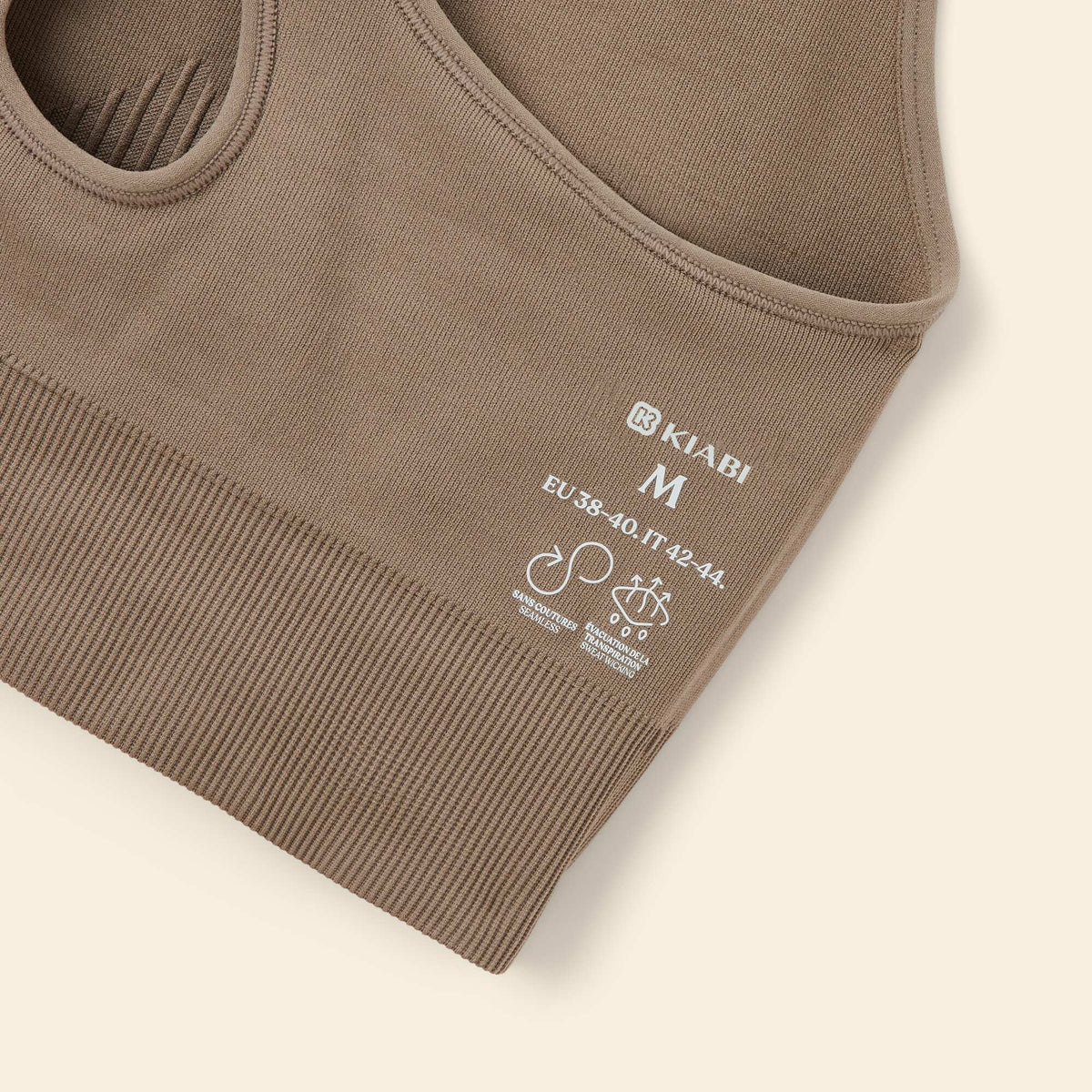 Brassière de sport sans coutures BEIGE