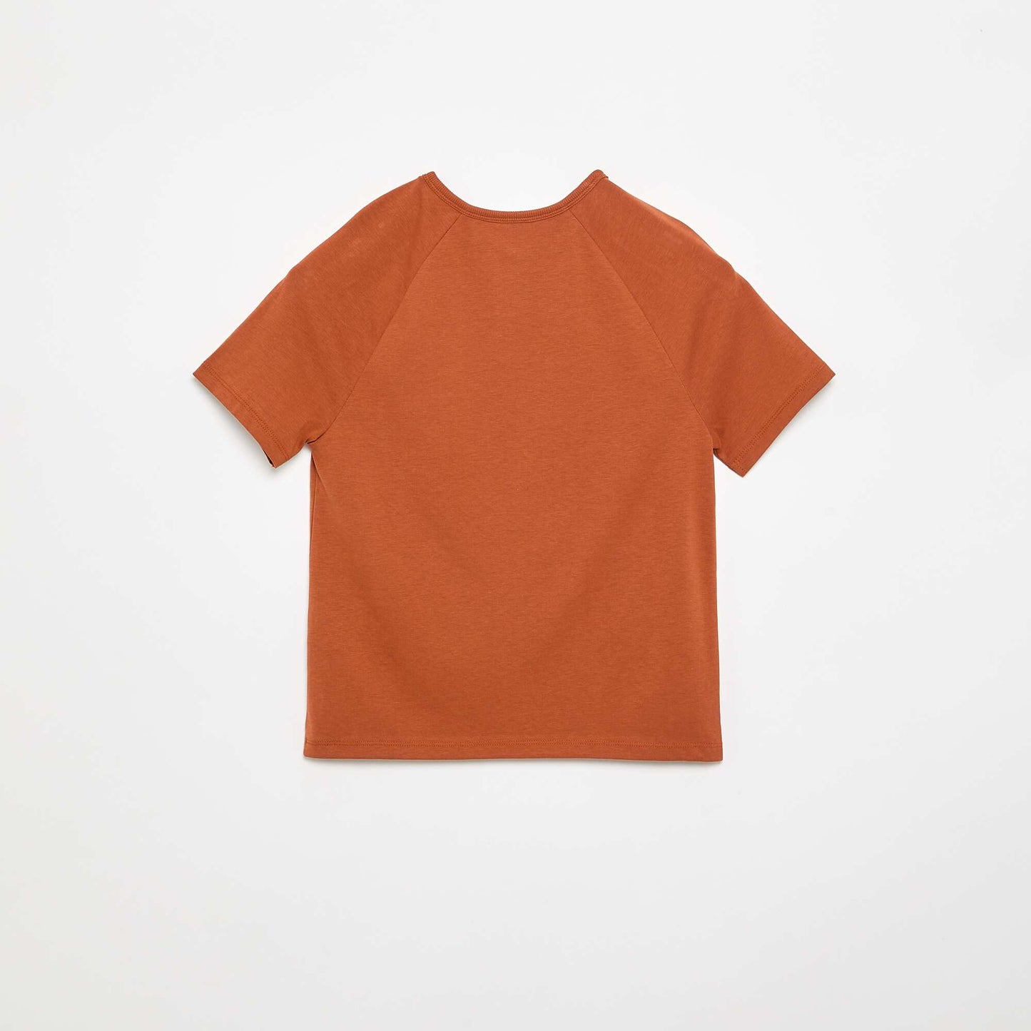 T-shirt brodé à manches courtes MARRON