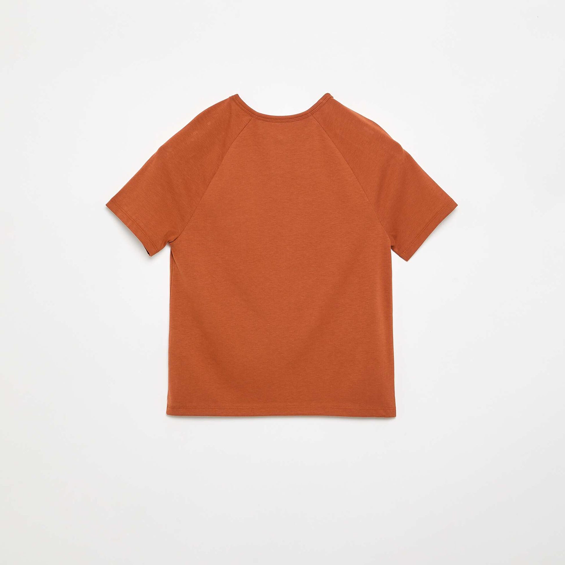 T-shirt brodé à manches courtes MARRON