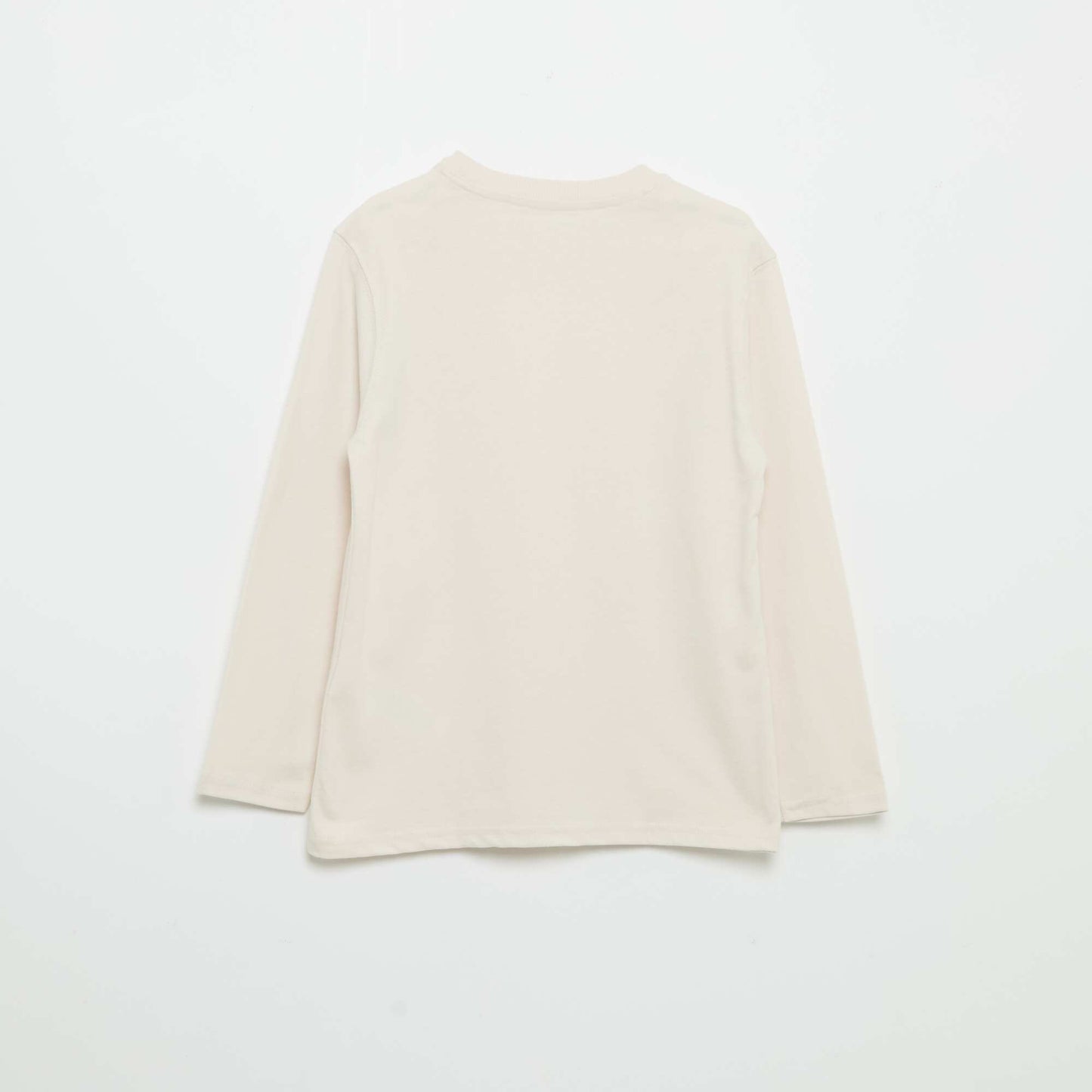 T-shirt en jersey manches longues BLANC