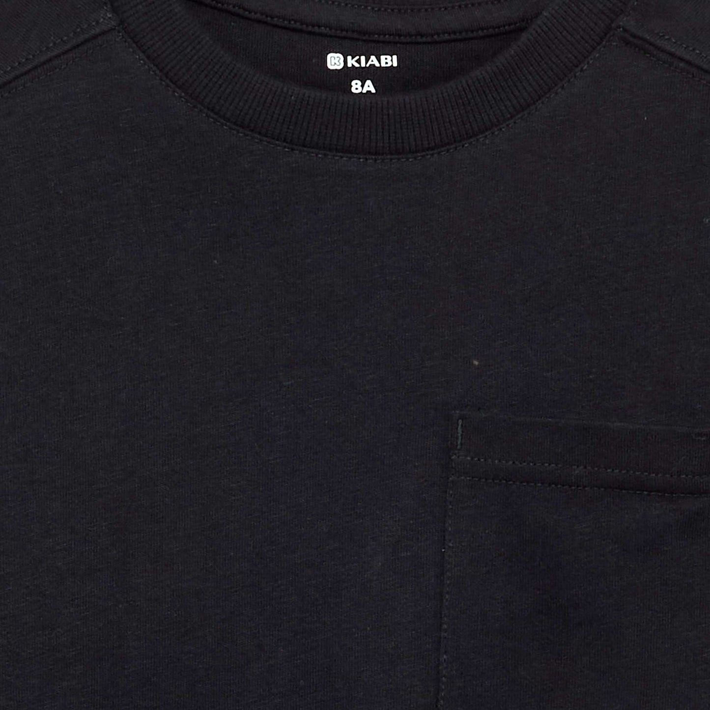 T-shirt en jersey manches longues NOIR