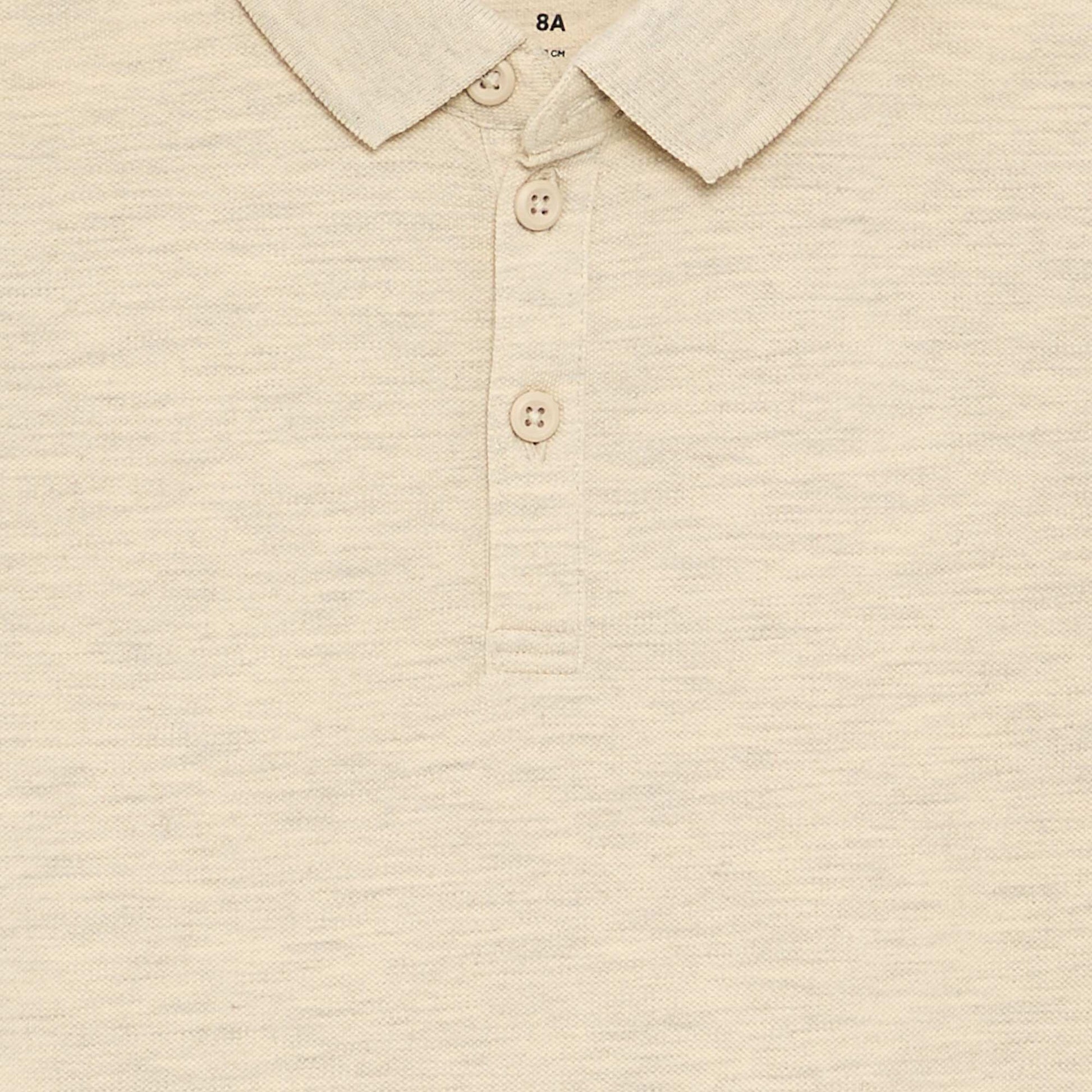 Polo à manches longues BEIGE