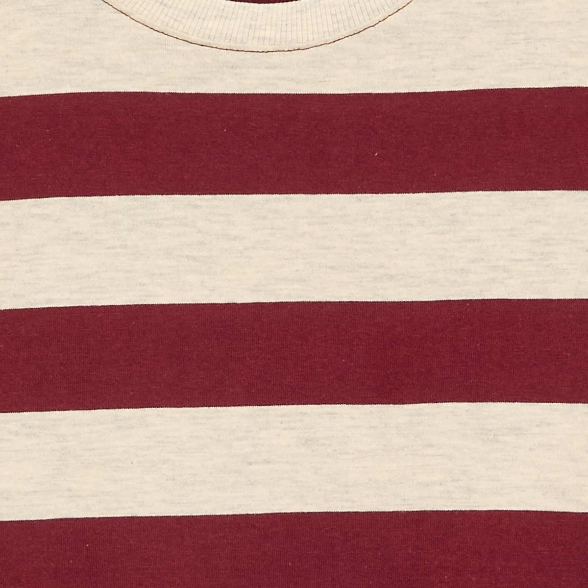 Tee-shirt en jersey à manches longues à rayures BEIGE