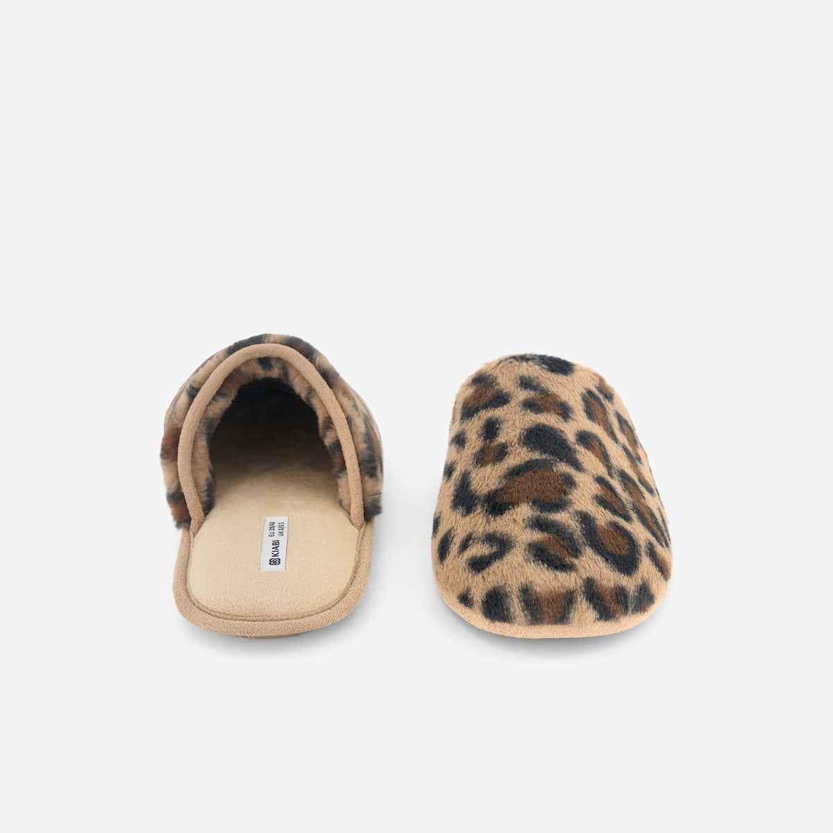Chaussons mules fourrés MARRON