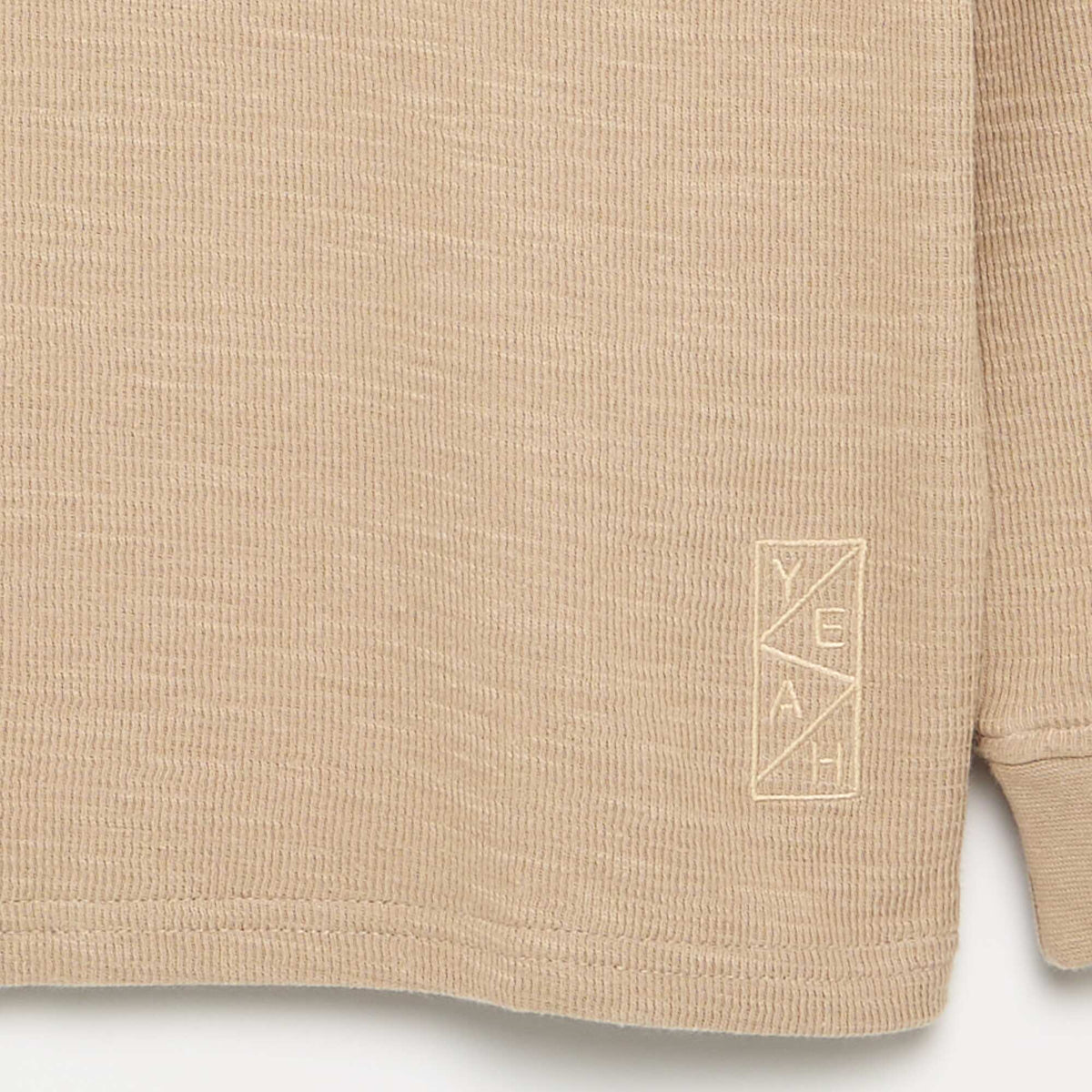 Pull uni à manches longues BEIGE