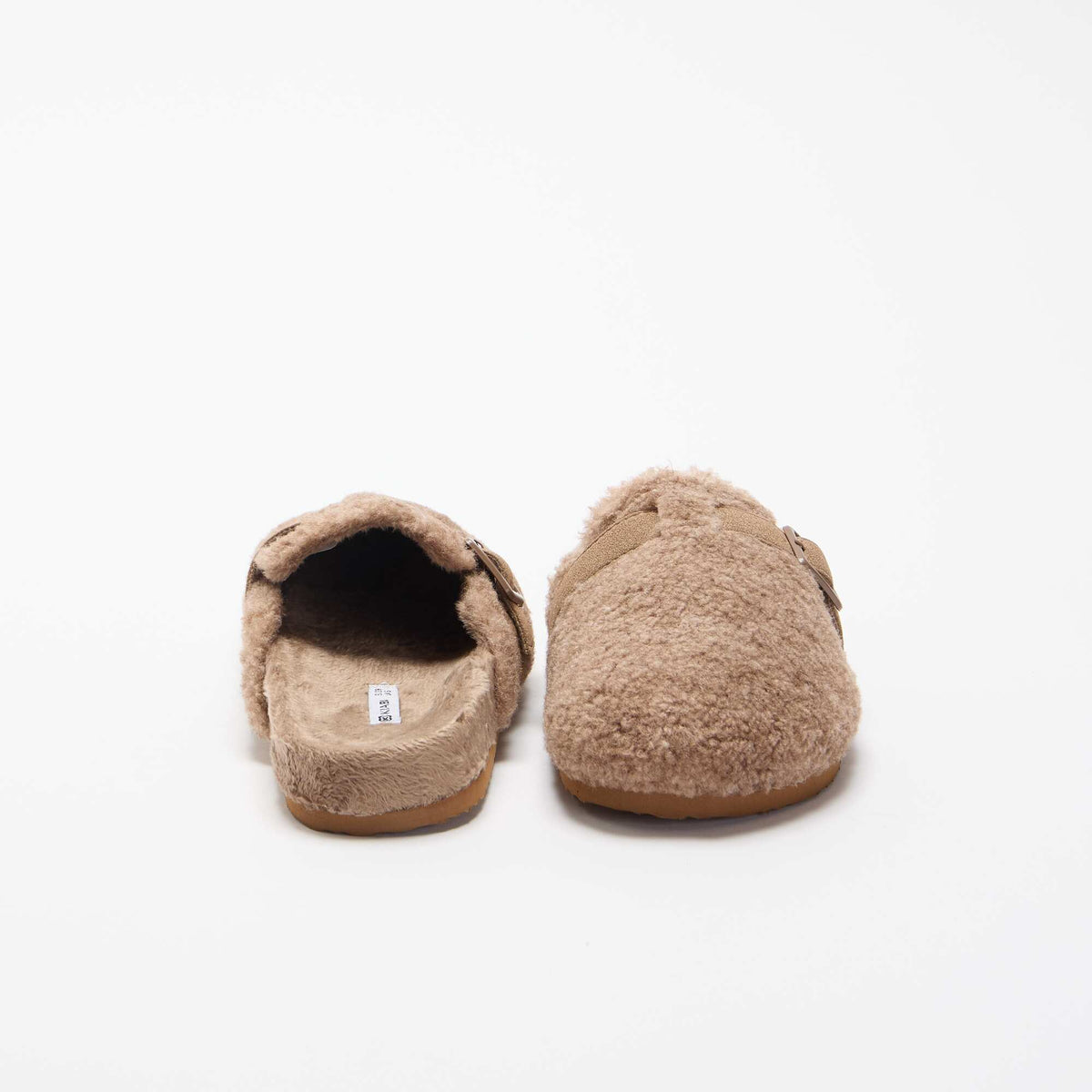 Chaussons sabots fourrés MARRON