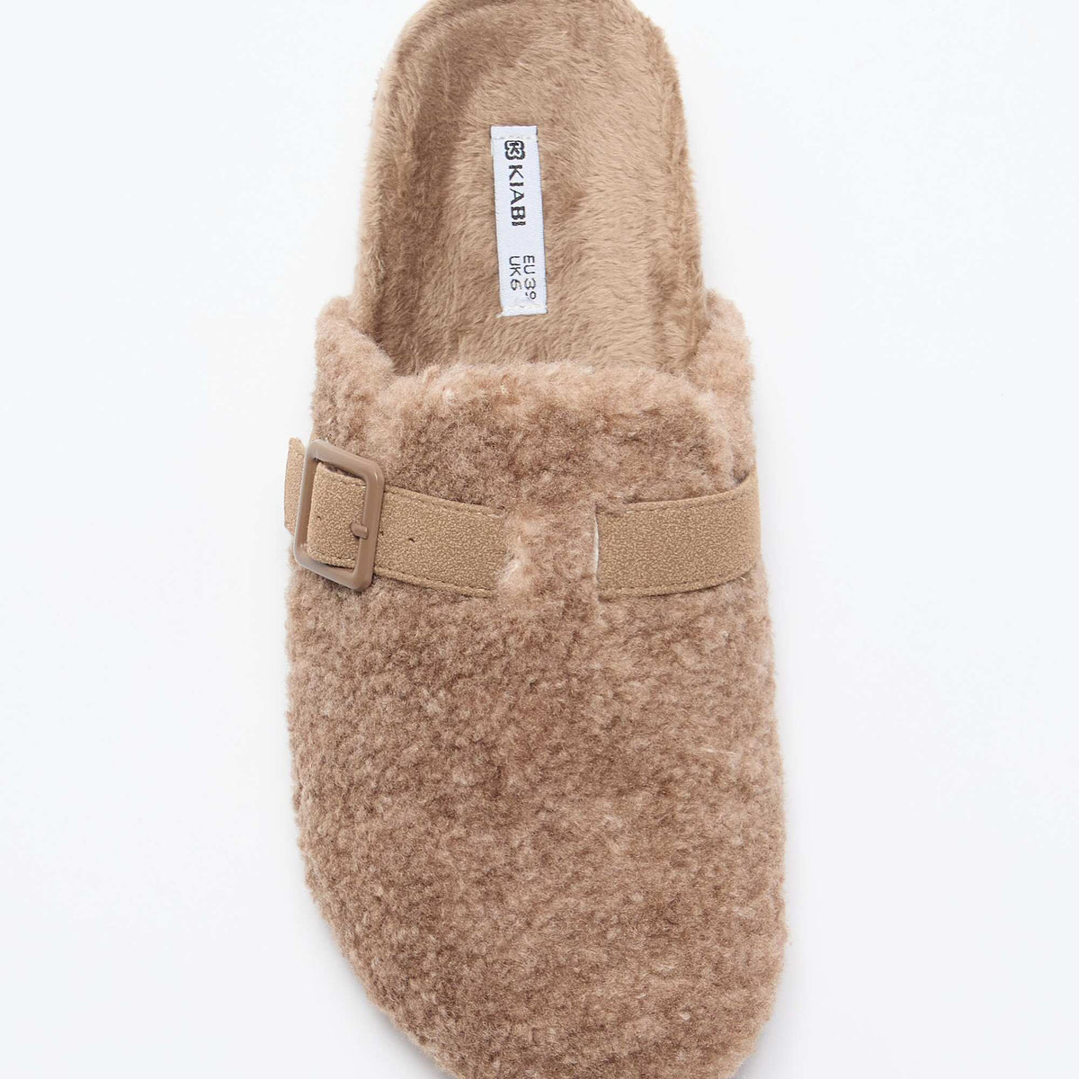 Chaussons sabots fourrés MARRON