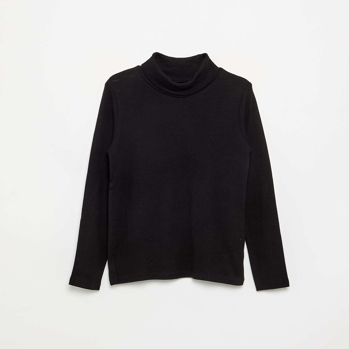 Sous-pull en maille côtelée NOIR