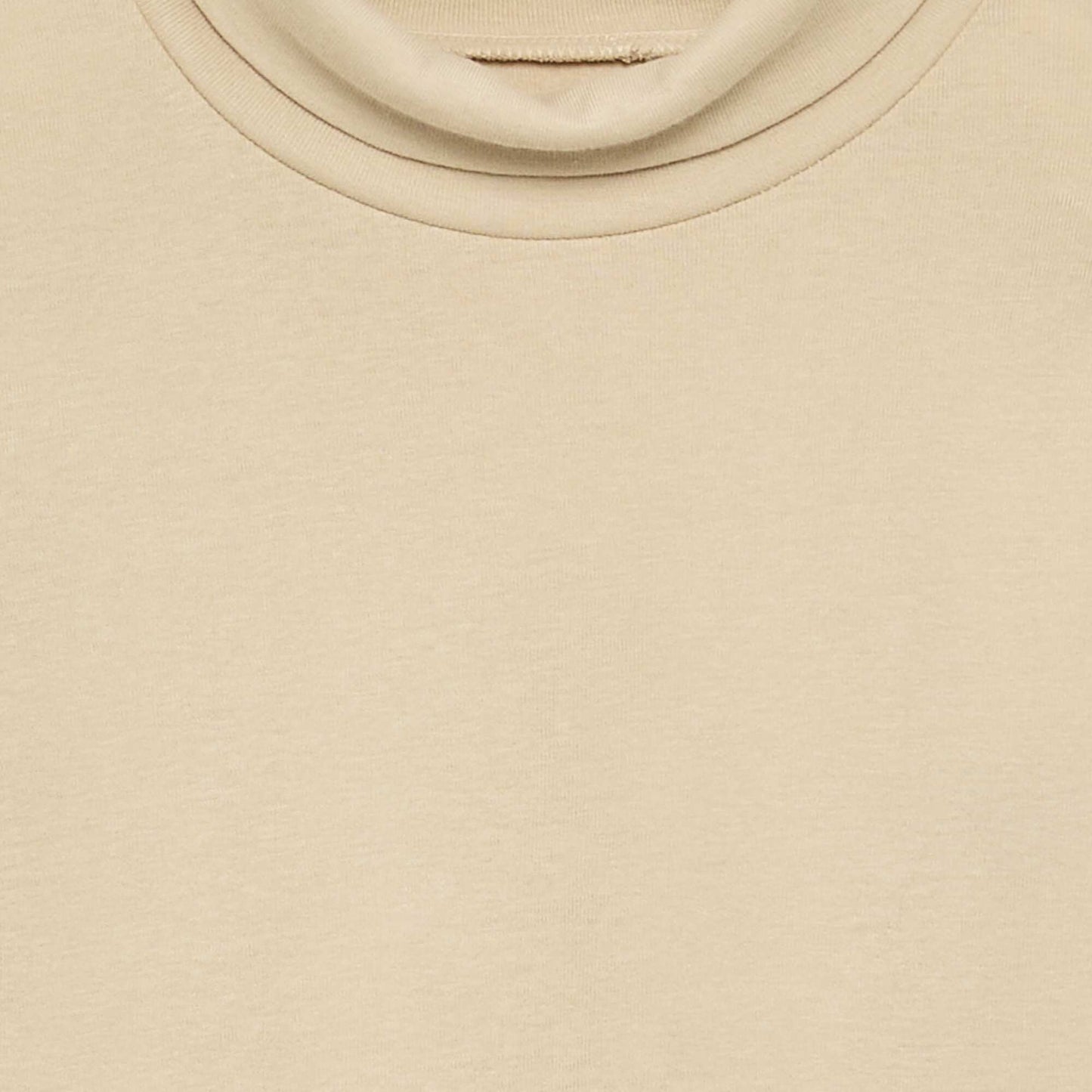 Sous-pull en maille côtelée BEIGE