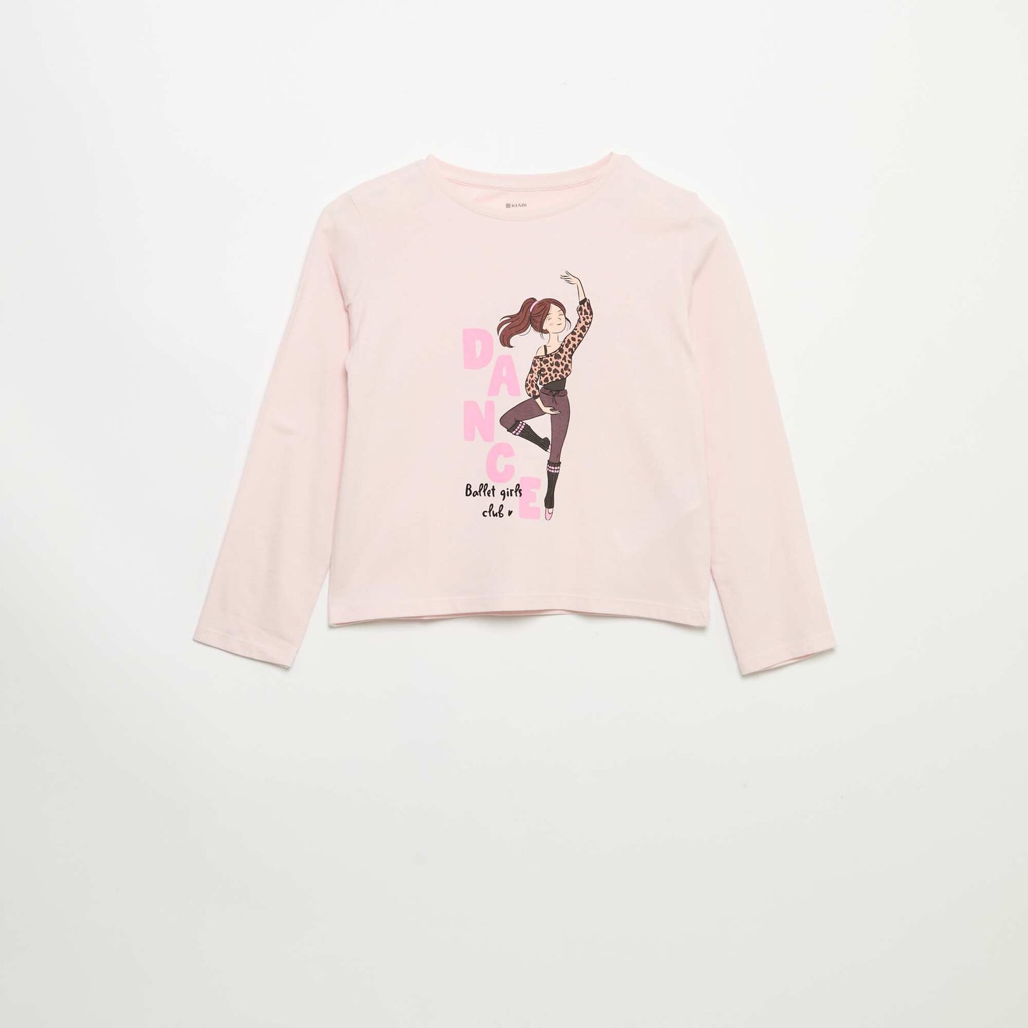 T-shirt à manches longues avec imprimé ROSE