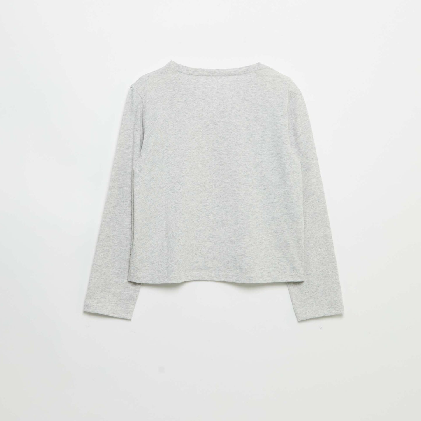 T-shirt à manches longues avec imprimé GRIS
