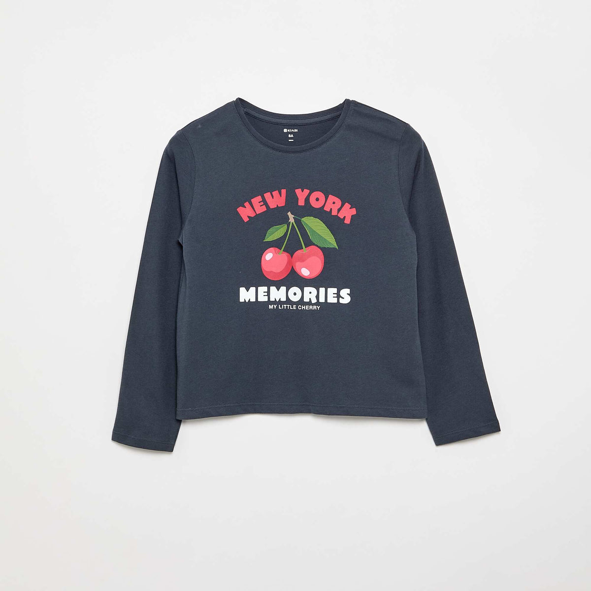 T-shirt à manches longues avec imprimé MARINE