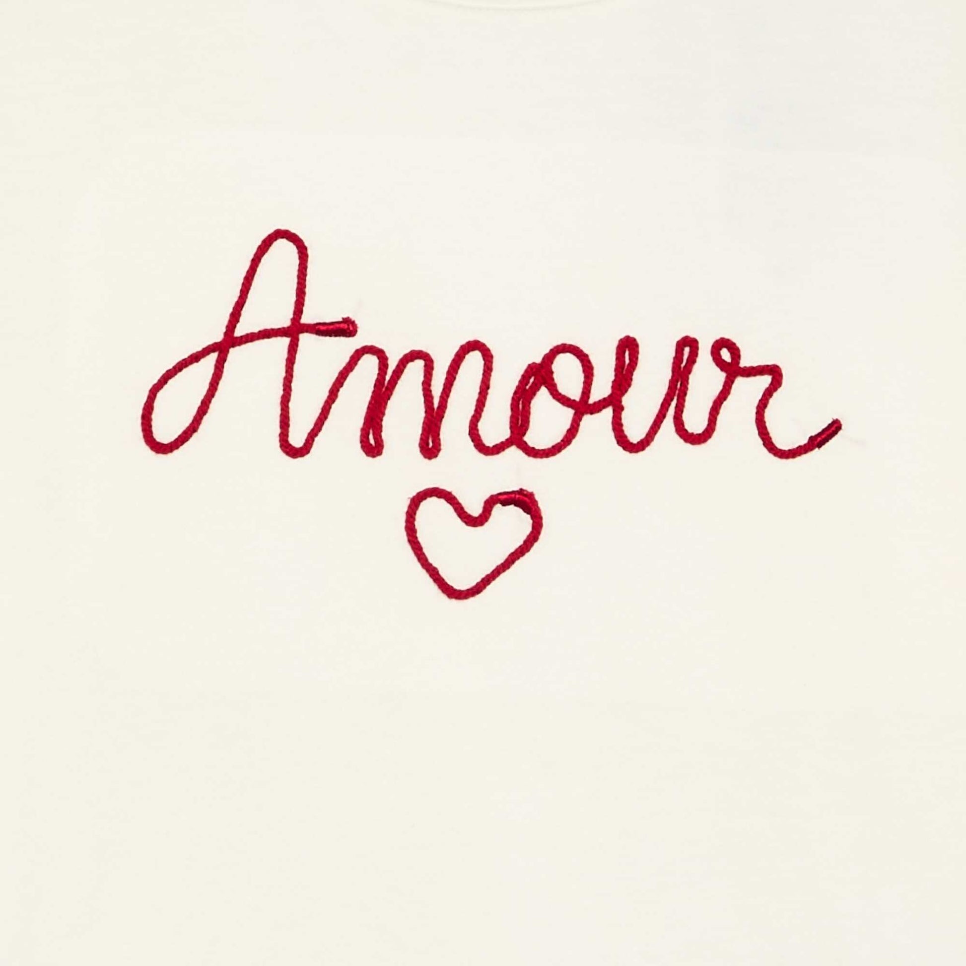 T-shirt à manches longues avec animation BLANC