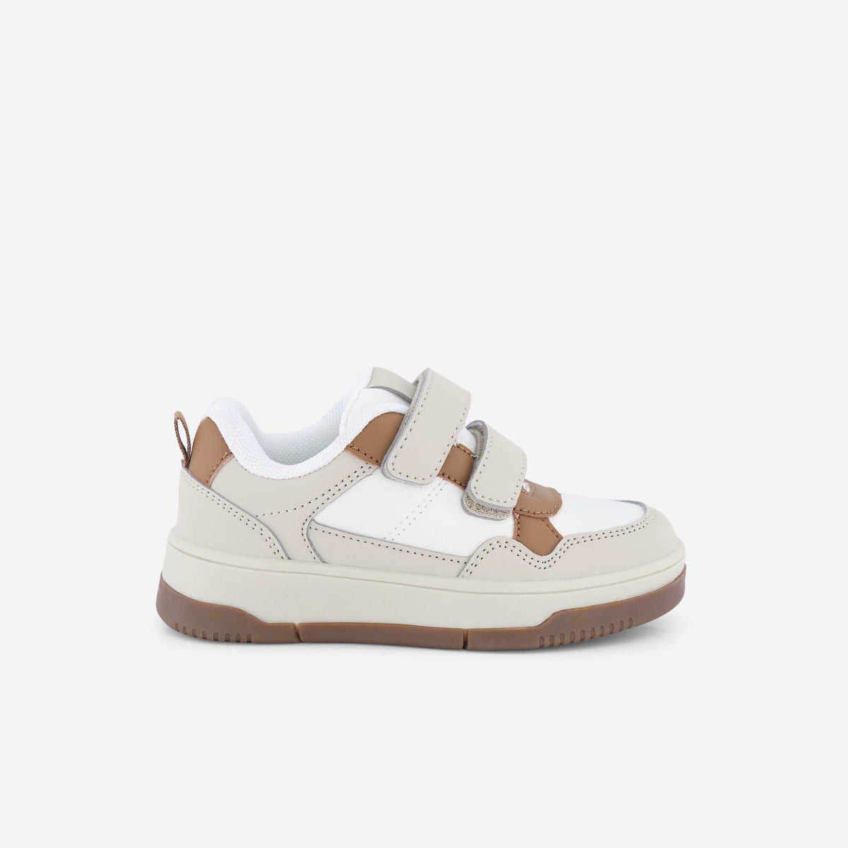 Baskets basses en simili BEIGE