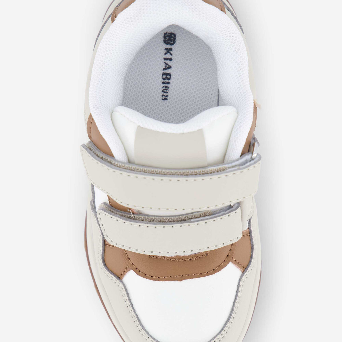 Baskets basses en simili BEIGE