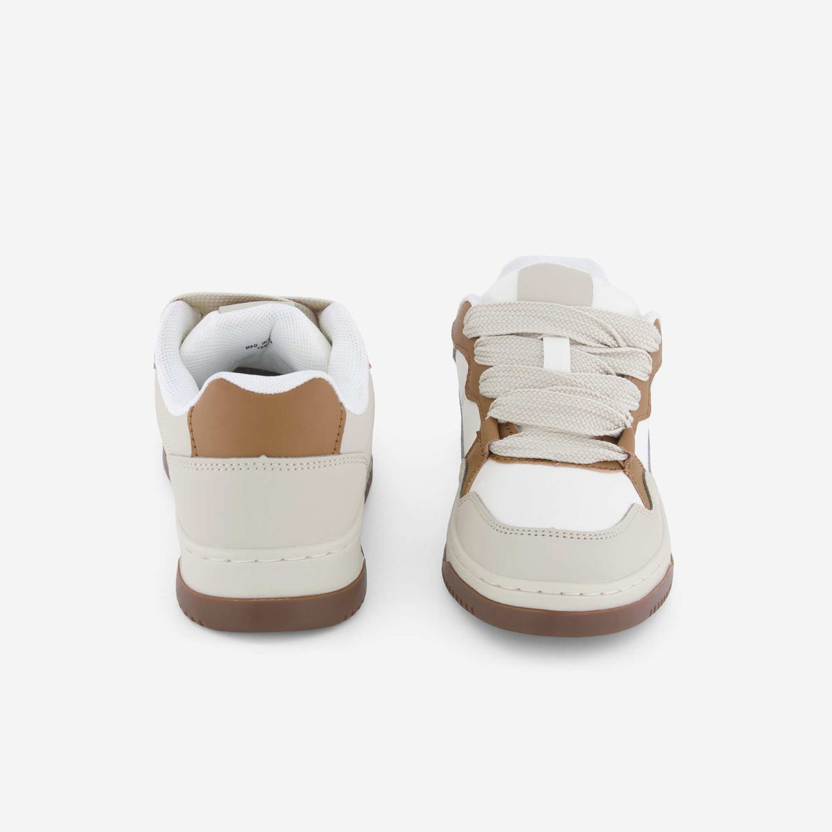 Baskets basses en simili BEIGE