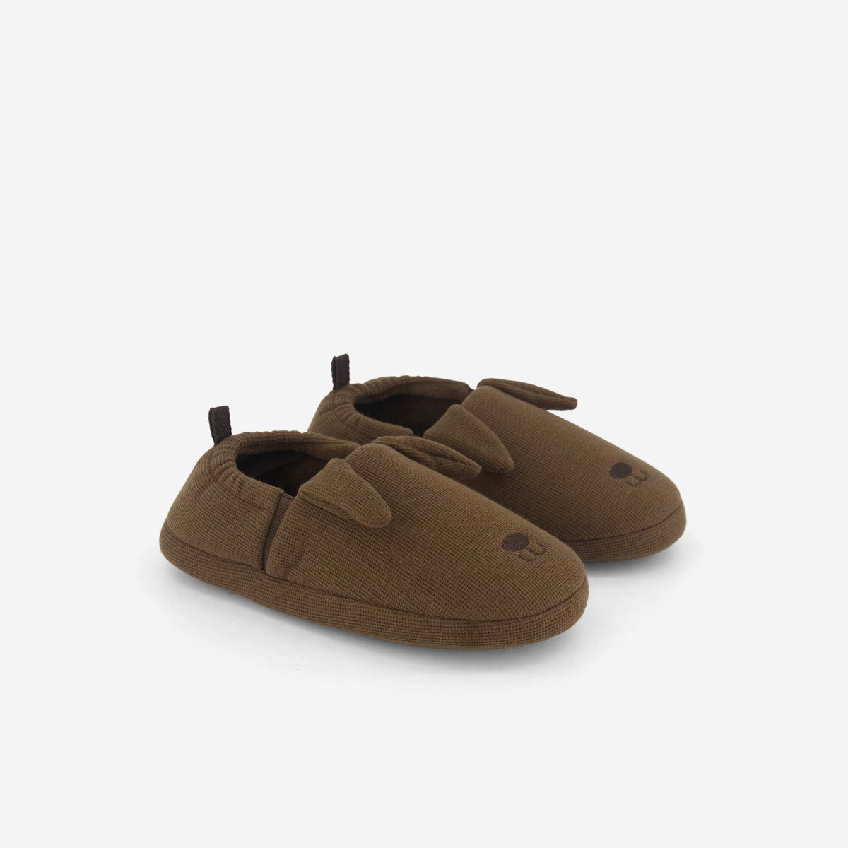 Chaussons forme charentaise MARRON