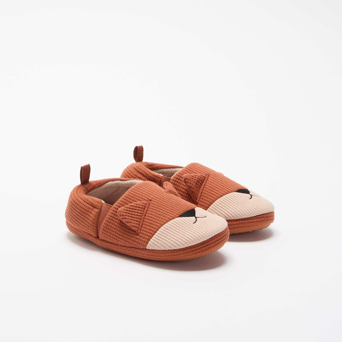Chaussons forme charentaise ORANGE