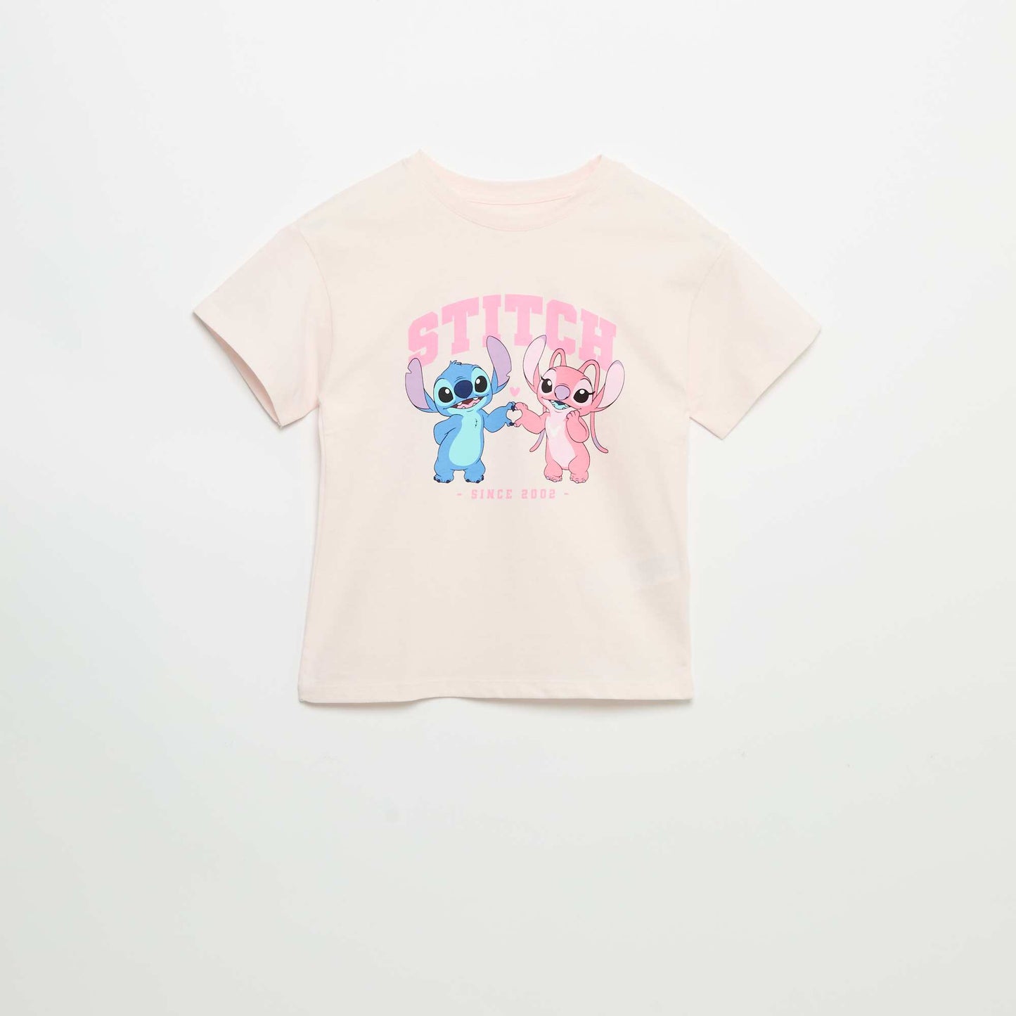 T-shirt 'Disney' 'Stitch' à manches courtes ROSE