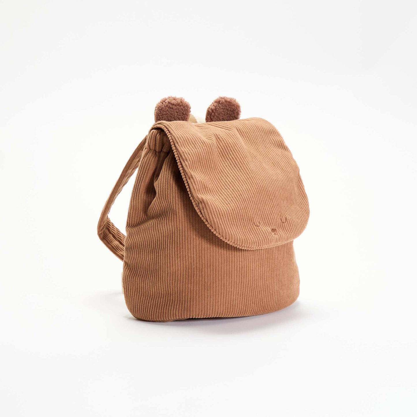Sac à dos aspect animal avec oreilles MARRON