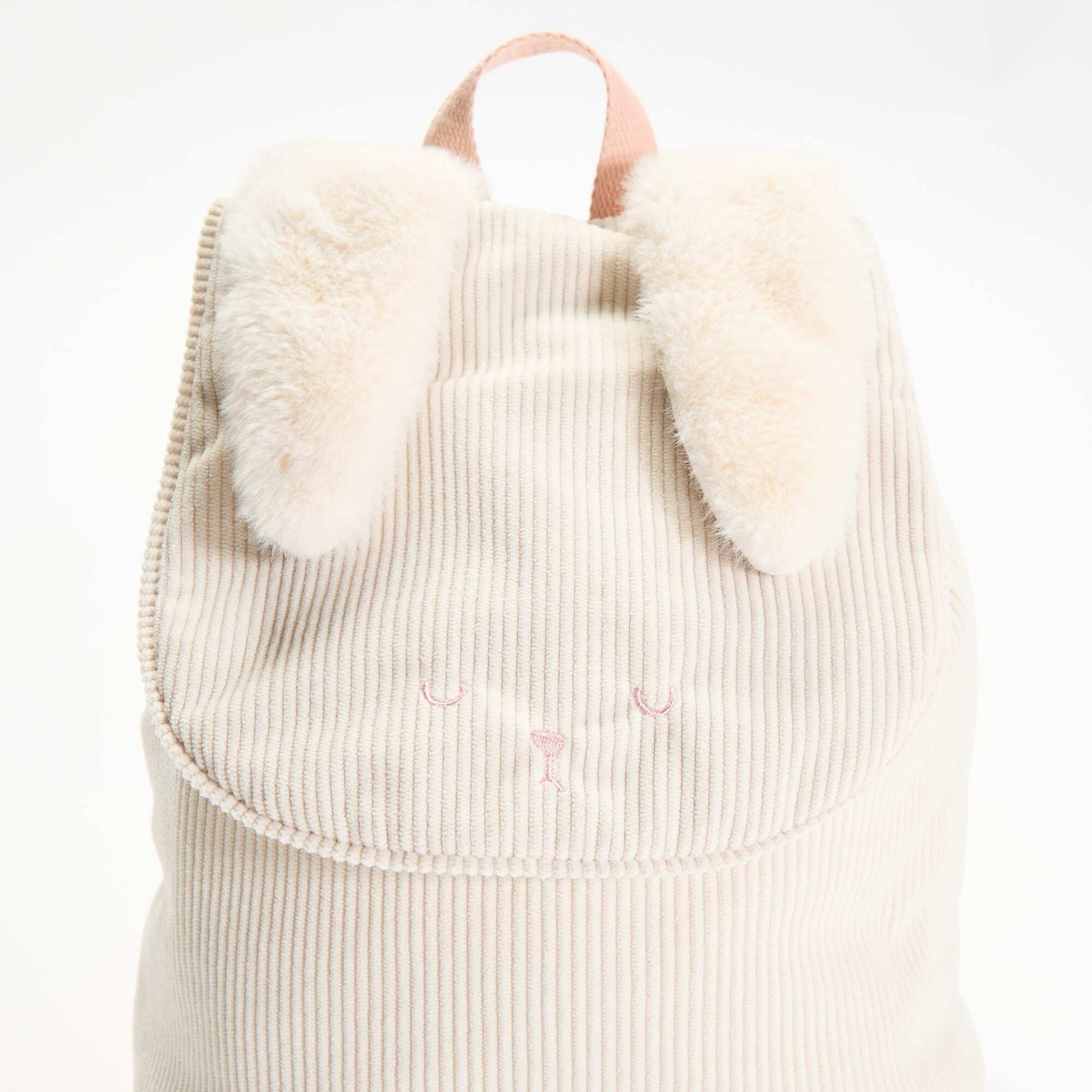 Sac à dos aspect animal avec oreilles BEIGE