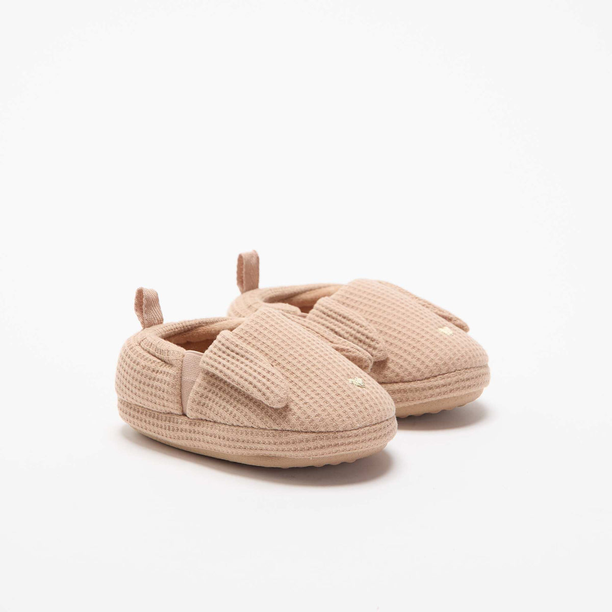 Chaussons en nid d'abeille MARRON