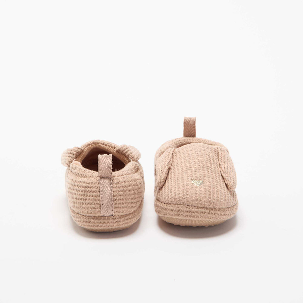 Chaussons en nid d'abeille MARRON