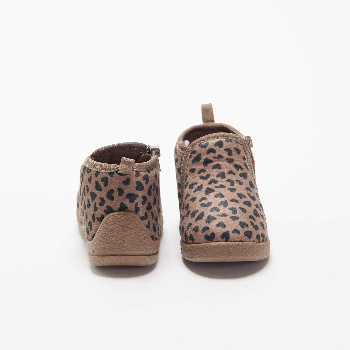 Chaussons bottillons imprimé MARRON