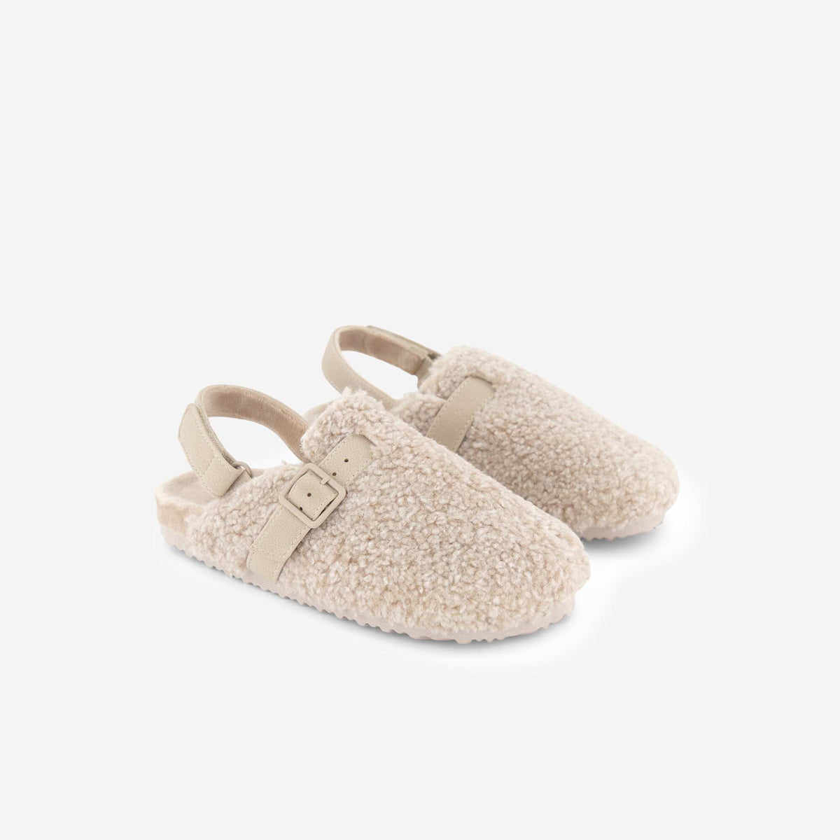 Mules fourrées BEIGE