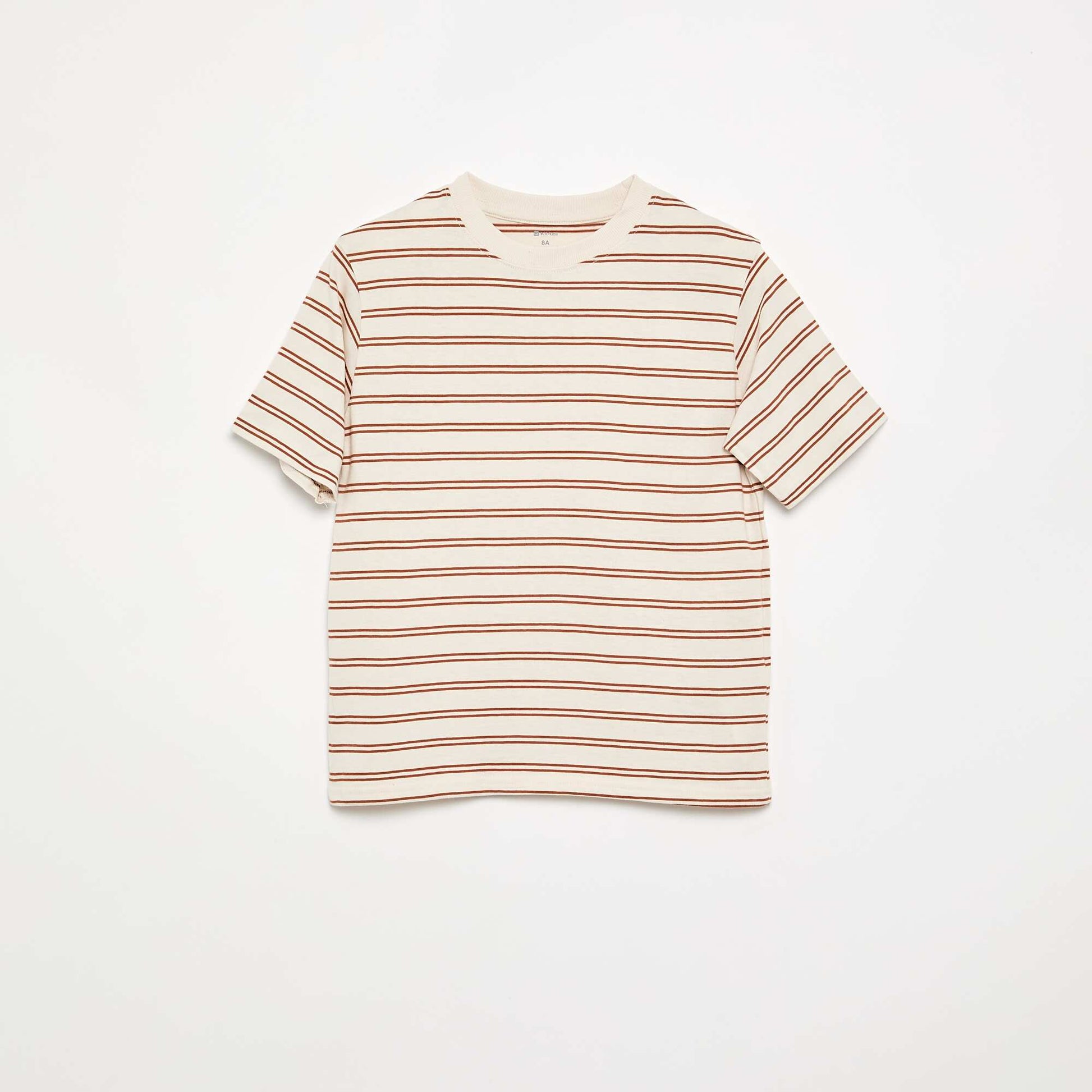 Lot de 2 T-shirts manches courtes imprimés BEIGE