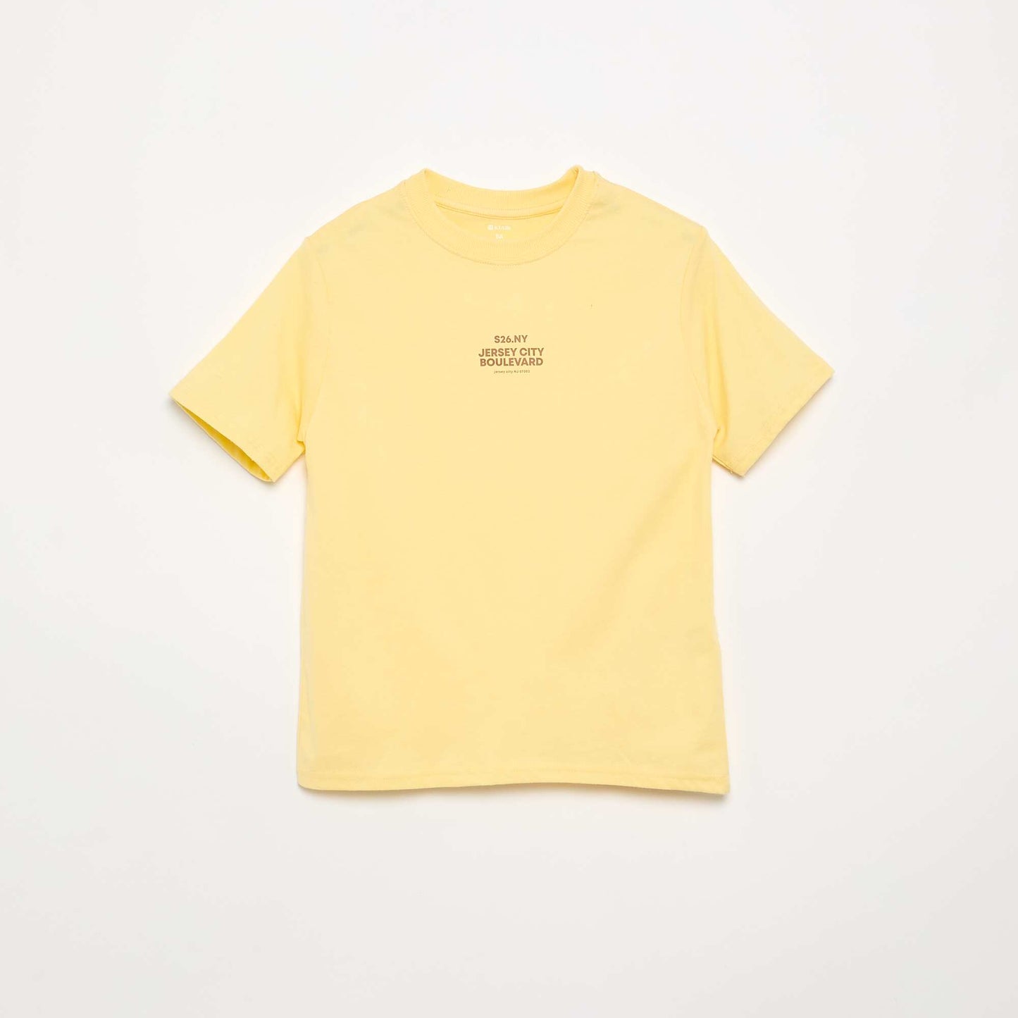 Lot de 2 T-shirts manches courtes imprimés JAUNE