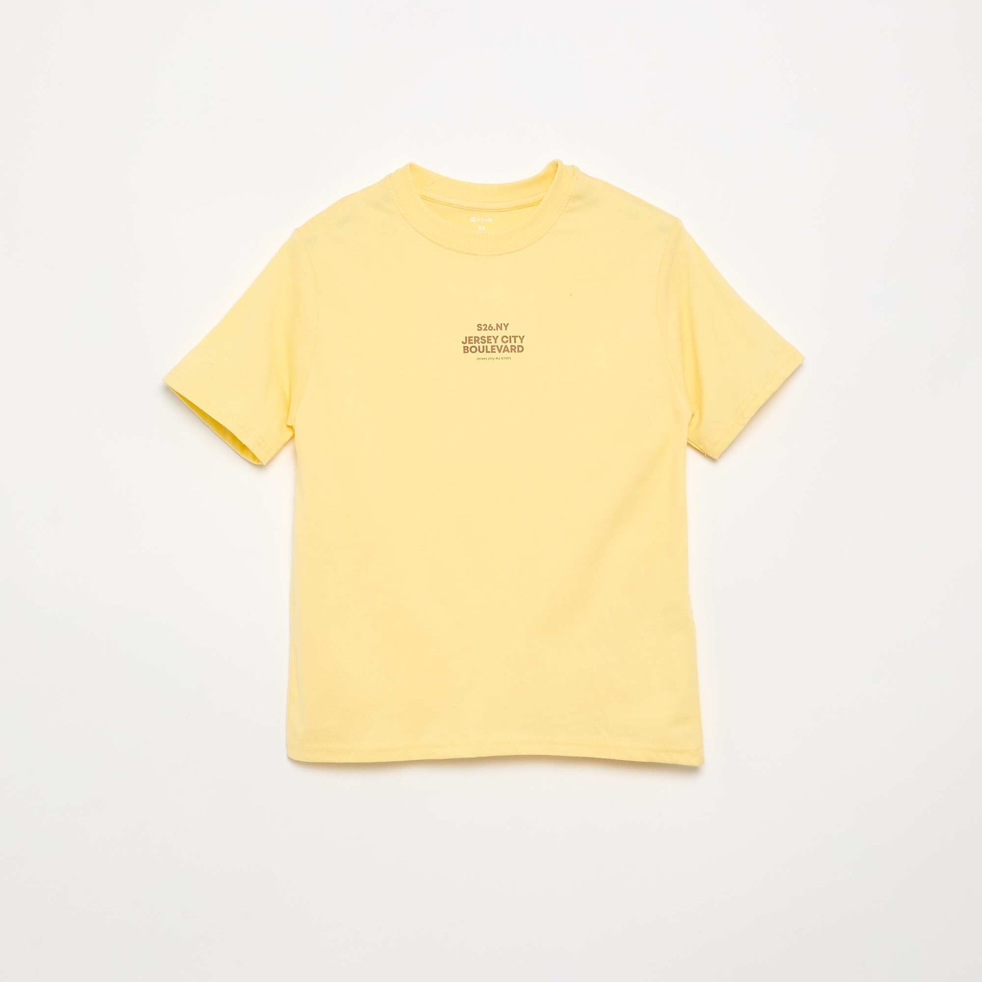 Lot de 2 T-shirts manches courtes imprimés JAUNE