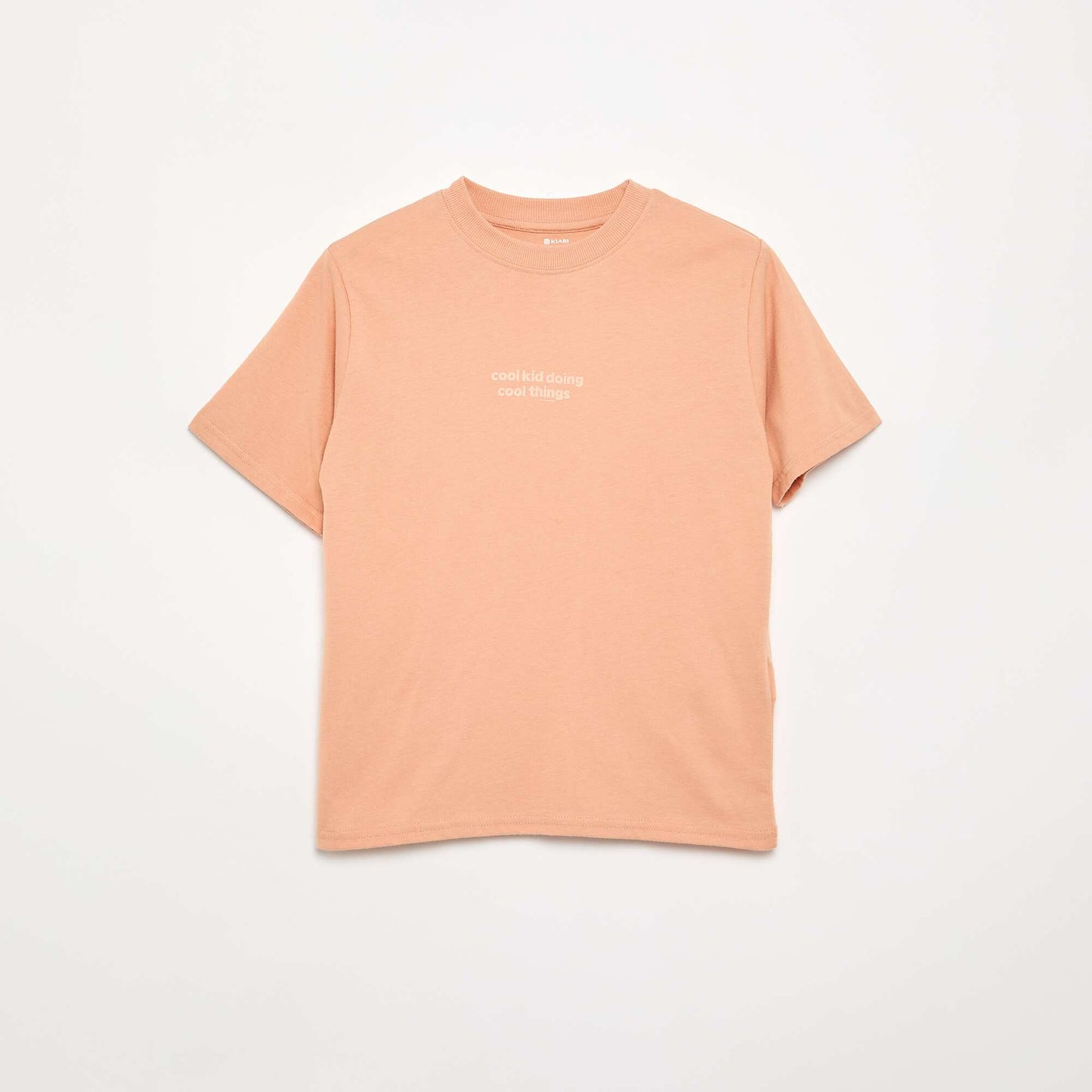 Lot de 2 T-shirts manches courtes imprimés BEIGE