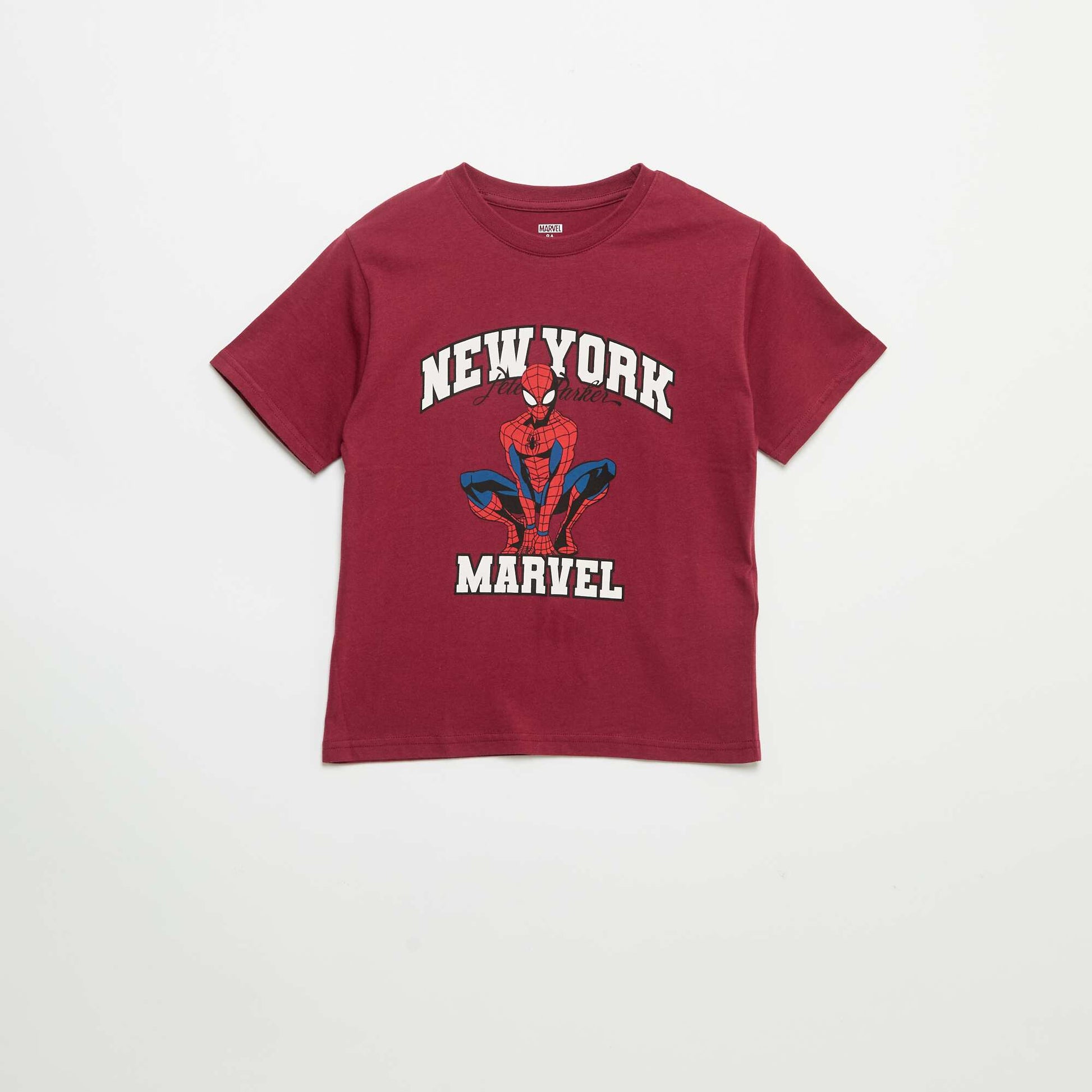T-shirt 'Spider-Man' 'Marvel' manches courtes ROUGE
