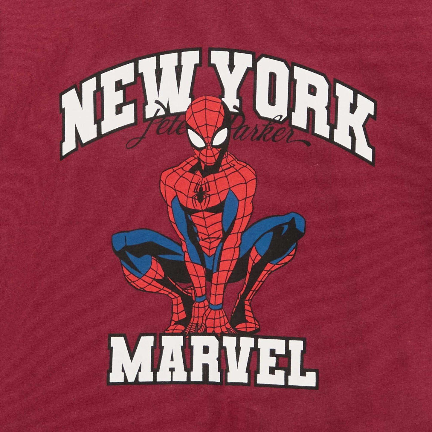 T-shirt 'Spider-Man' 'Marvel' manches courtes ROUGE