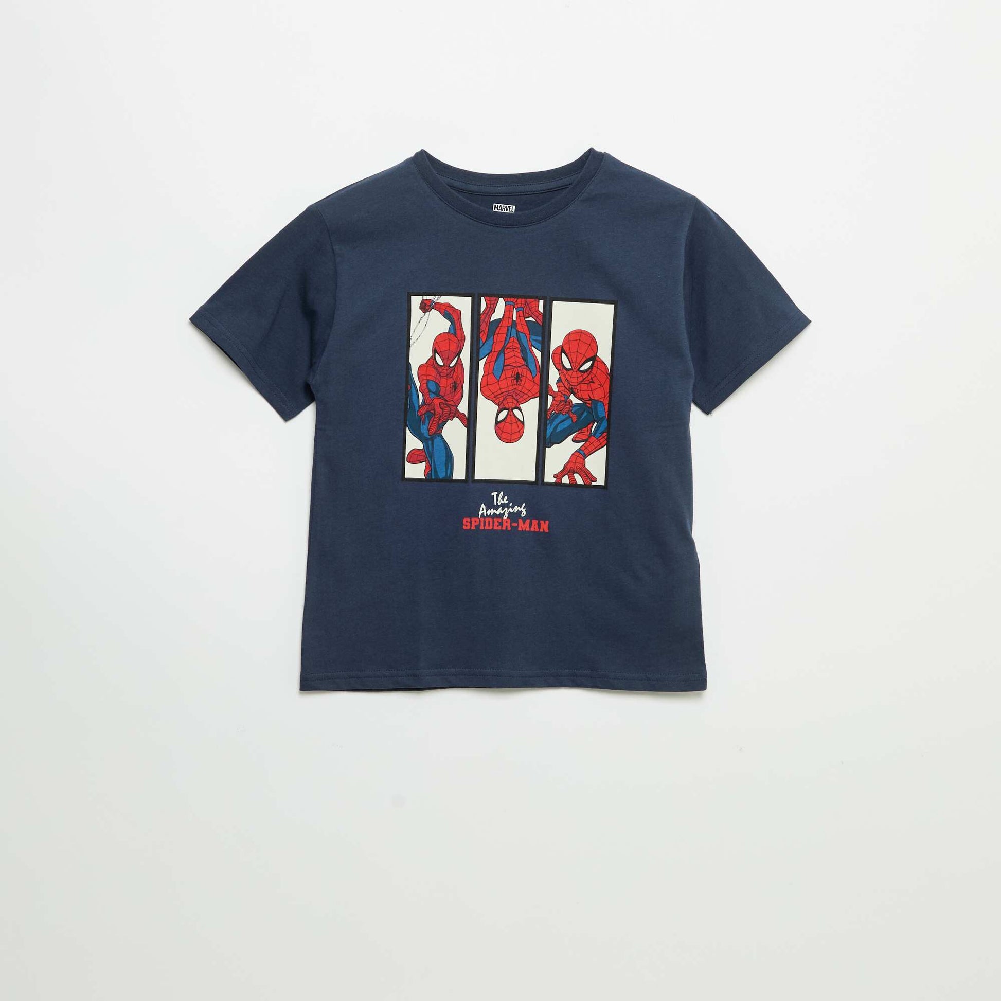 T-shirt 'Spider-Man' 'Marvel' manches courtes BLEU