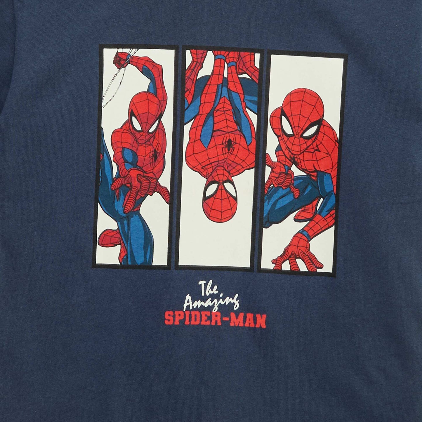 T-shirt 'Spider-Man' 'Marvel' manches courtes BLEU