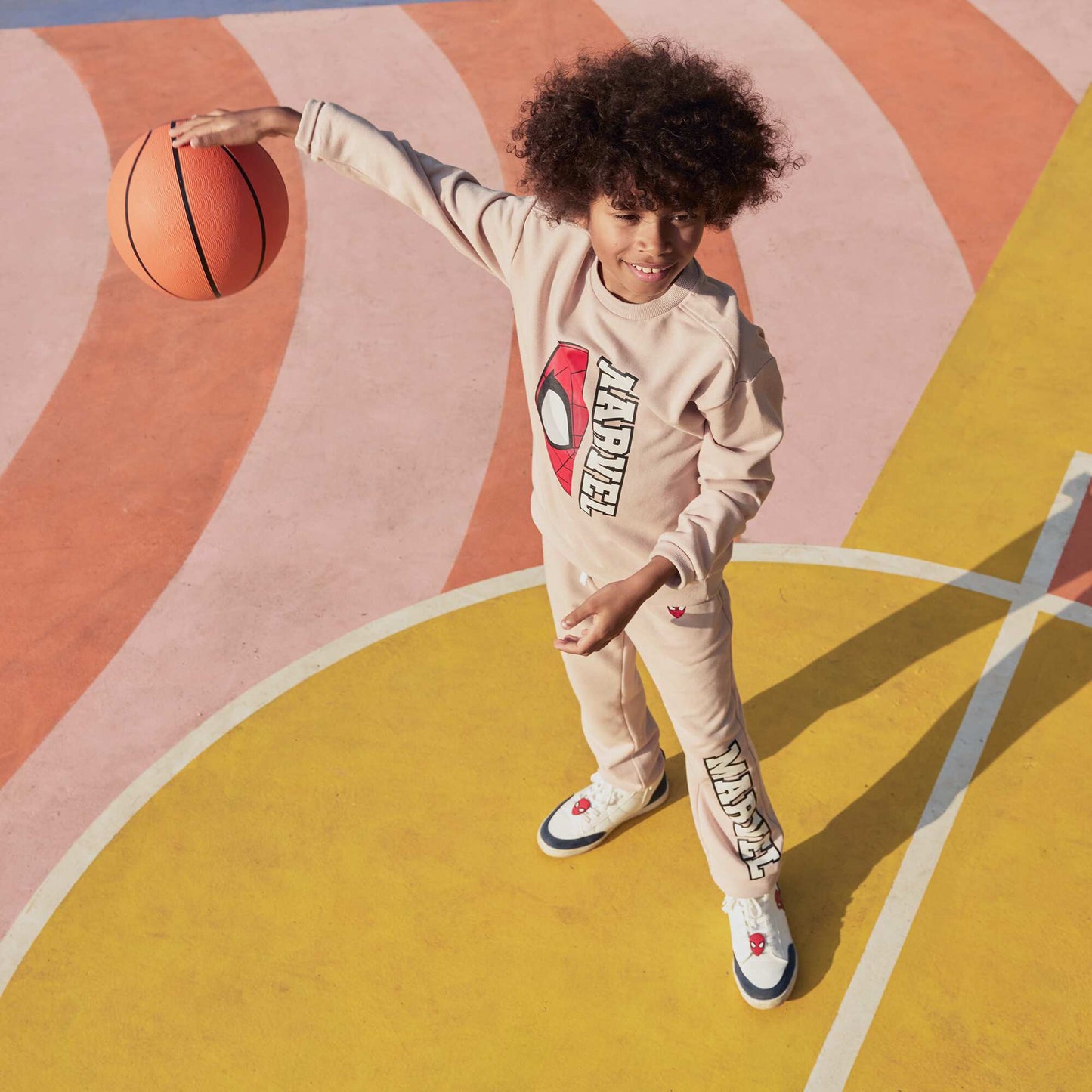 Ensemble de jogging 'Marvel' - 2 pièces + sweat + pantalon BEIGE