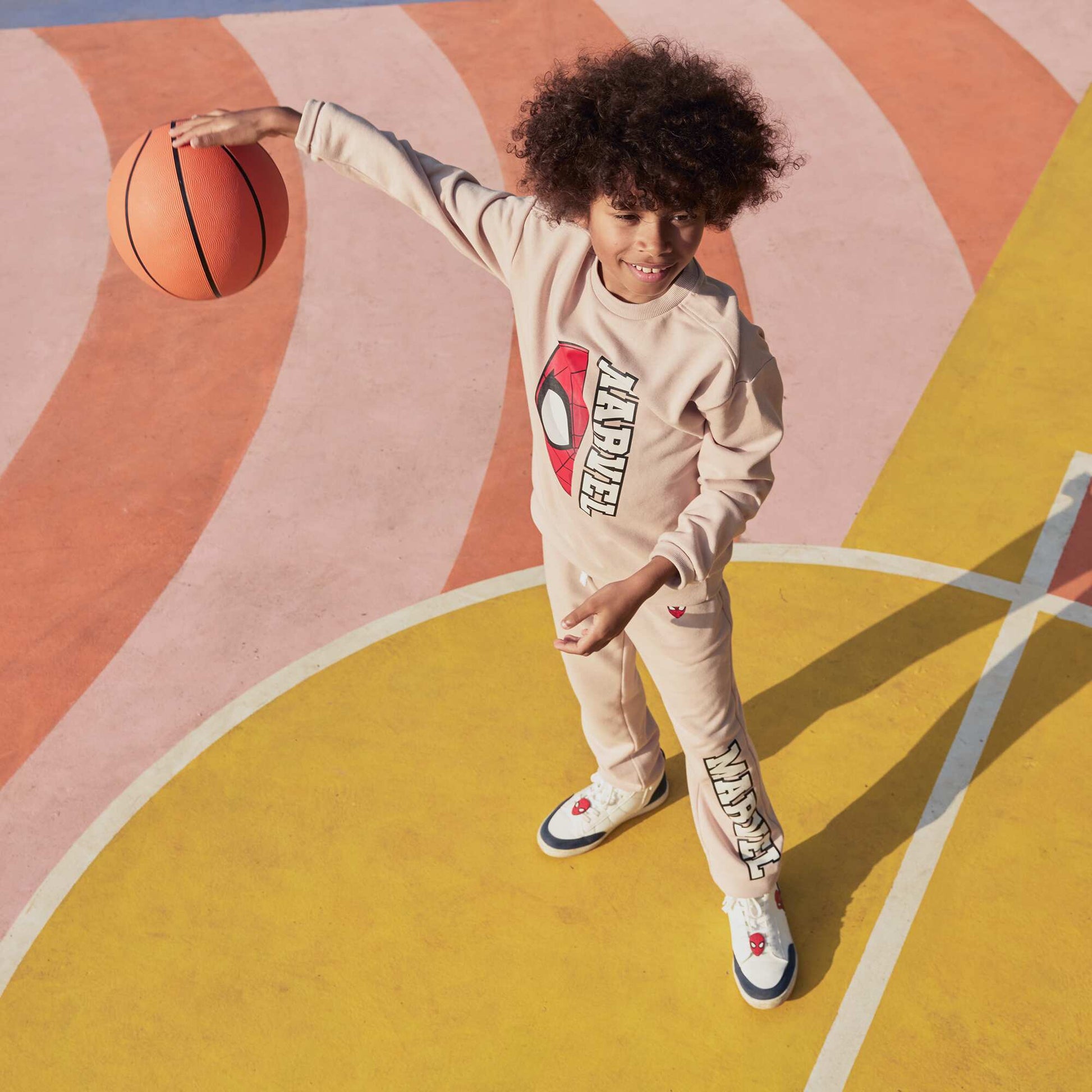 Ensemble de jogging 'Marvel' - 2 pièces + sweat + pantalon BEIGE