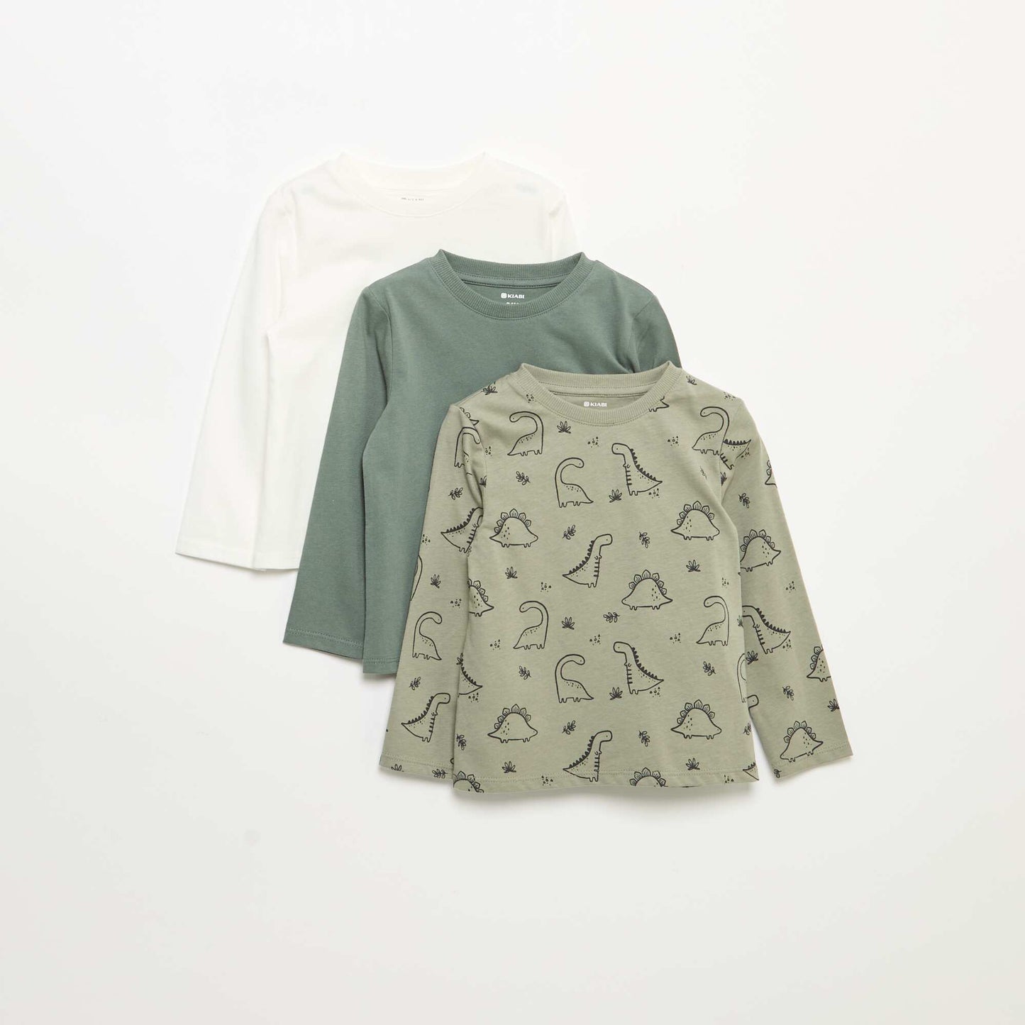 Lot de 3 tee-shirts à manches longues KAKI