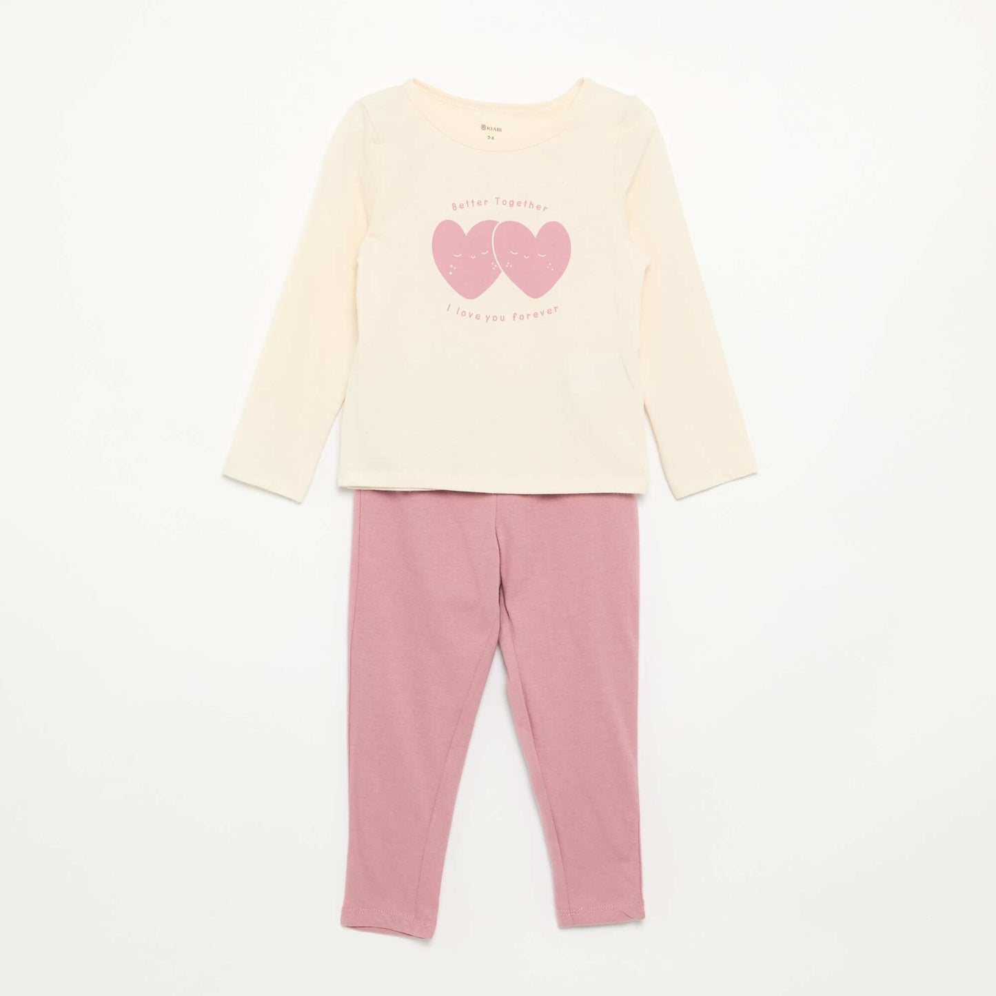Pyjama 2 pièces en jersey BEIGE