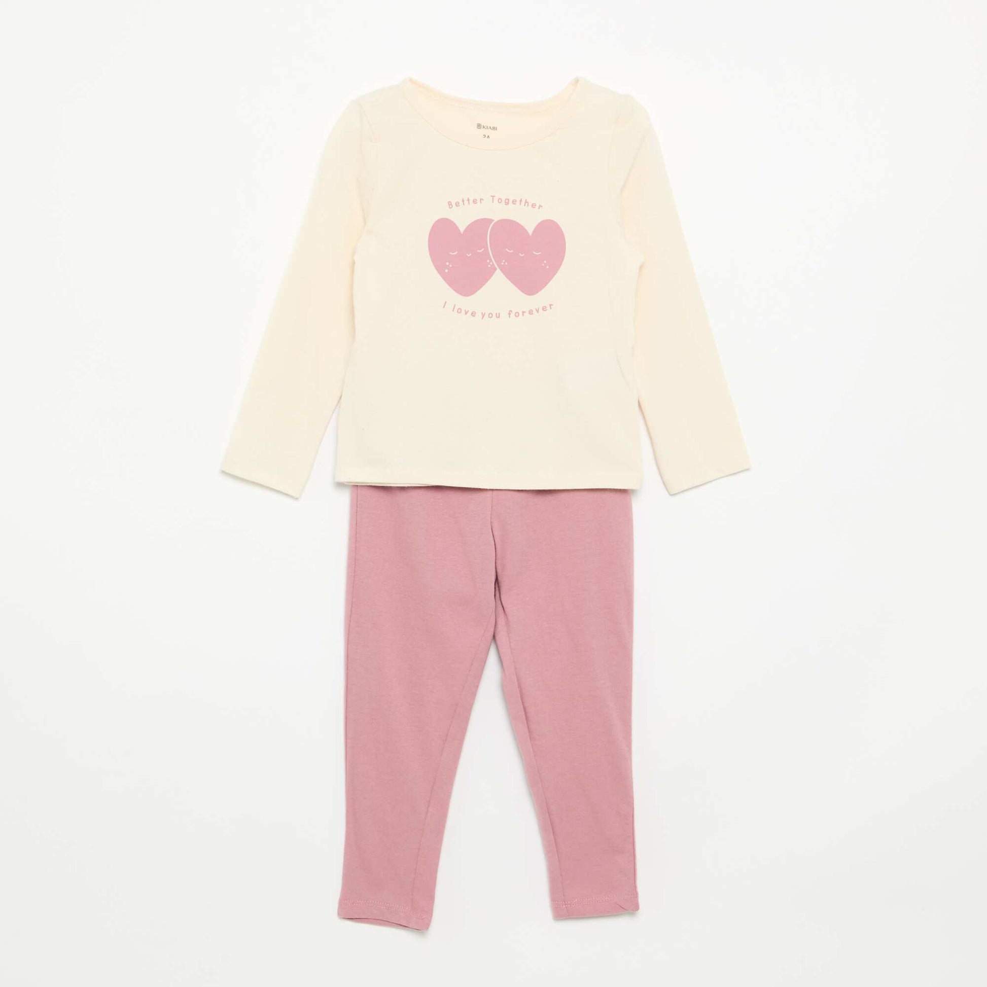 Pyjama 2 pièces en jersey BEIGE